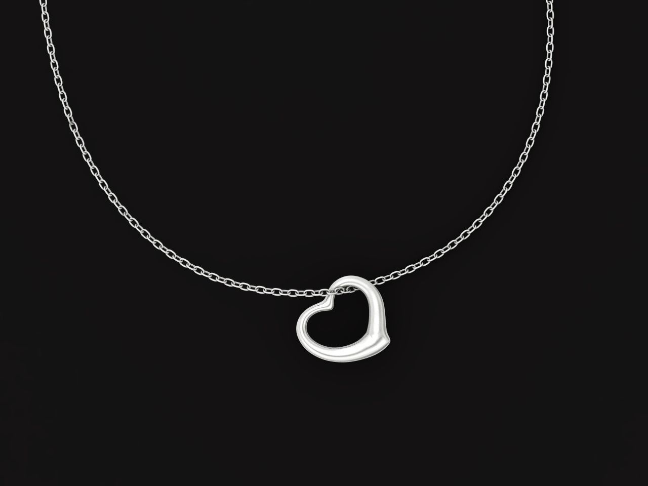  tiffany  pendant open heart 1035 3D print model_24