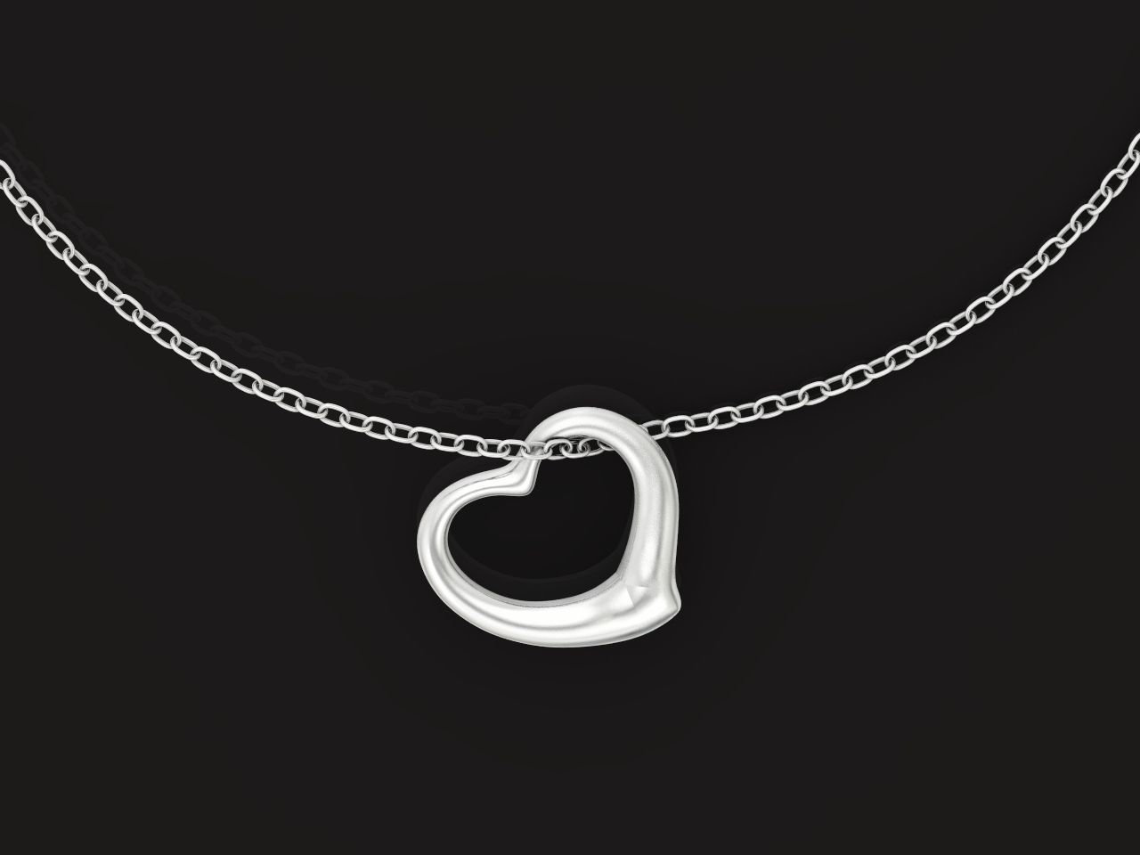  tiffany  pendant open heart 1035 3D print model_11