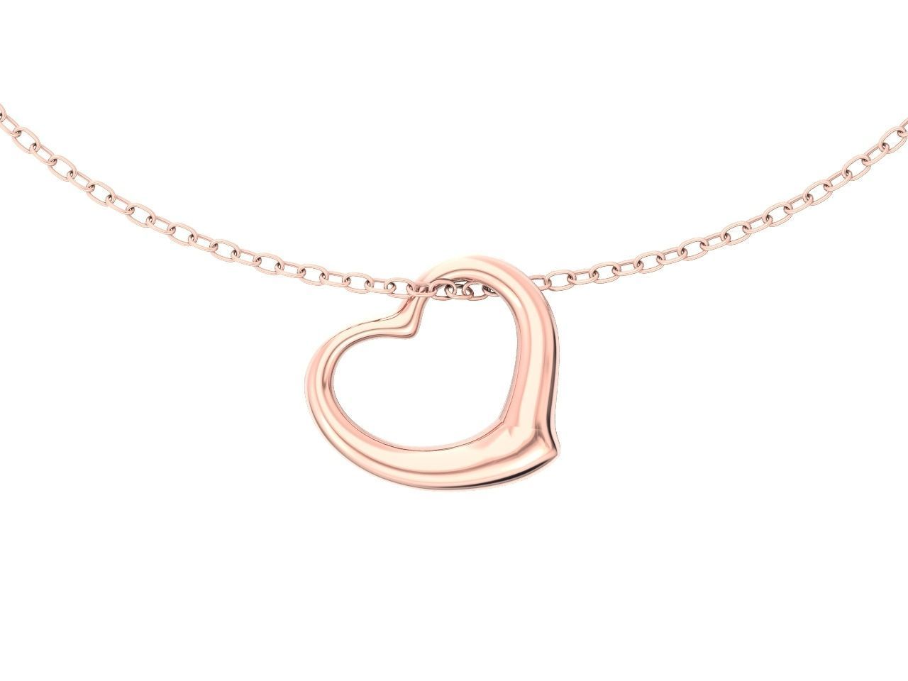  tiffany  pendant open heart 1035 3D print model_15