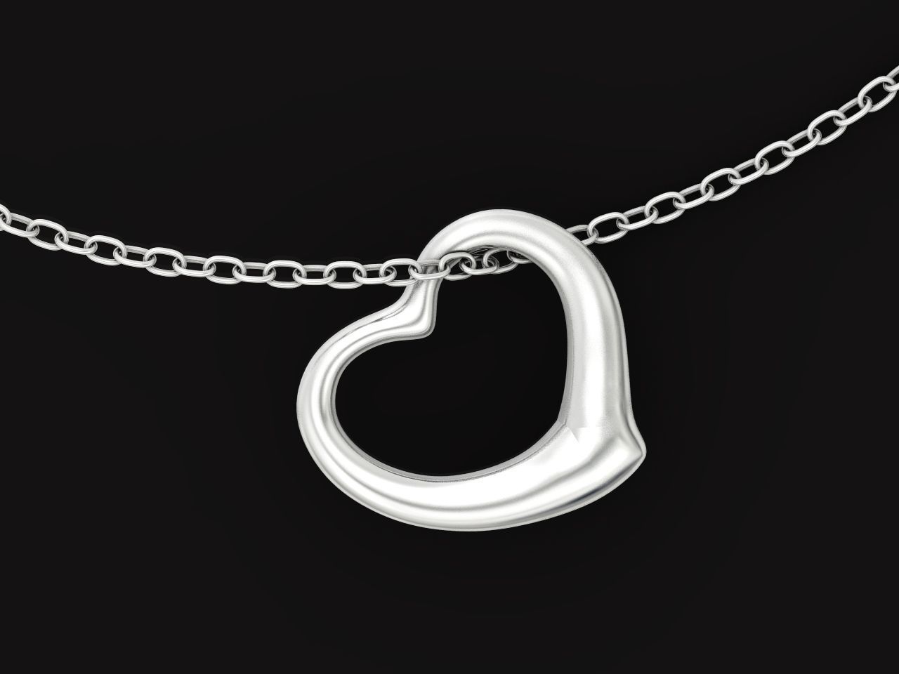  tiffany  pendant open heart 1035 3D print model_23