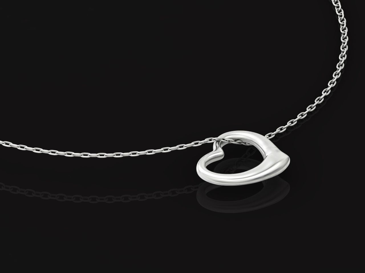  tiffany  pendant open heart 1035 3D print model_25