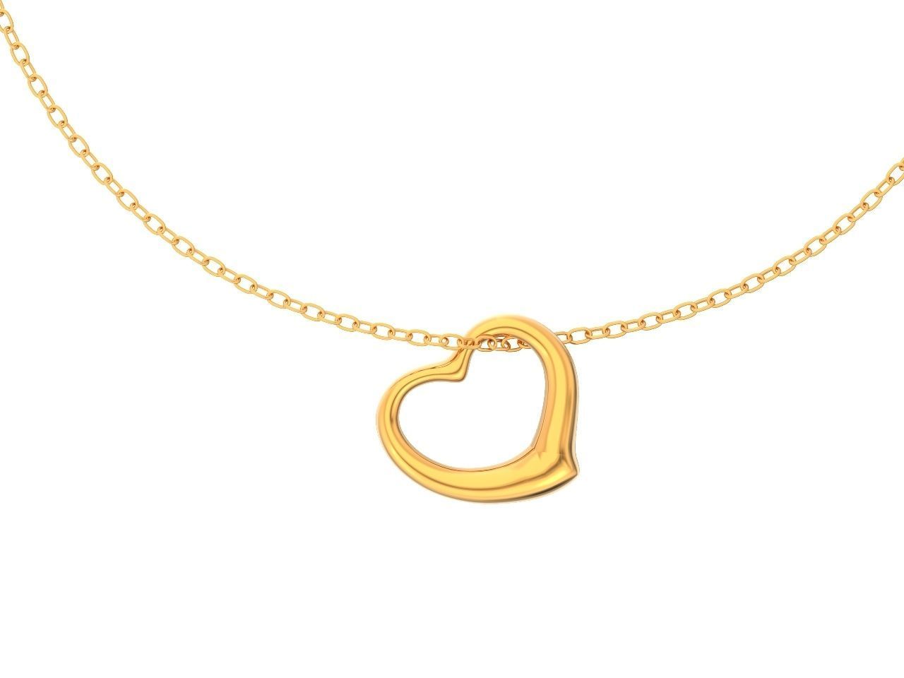  tiffany  pendant open heart 1035 3D print model_28