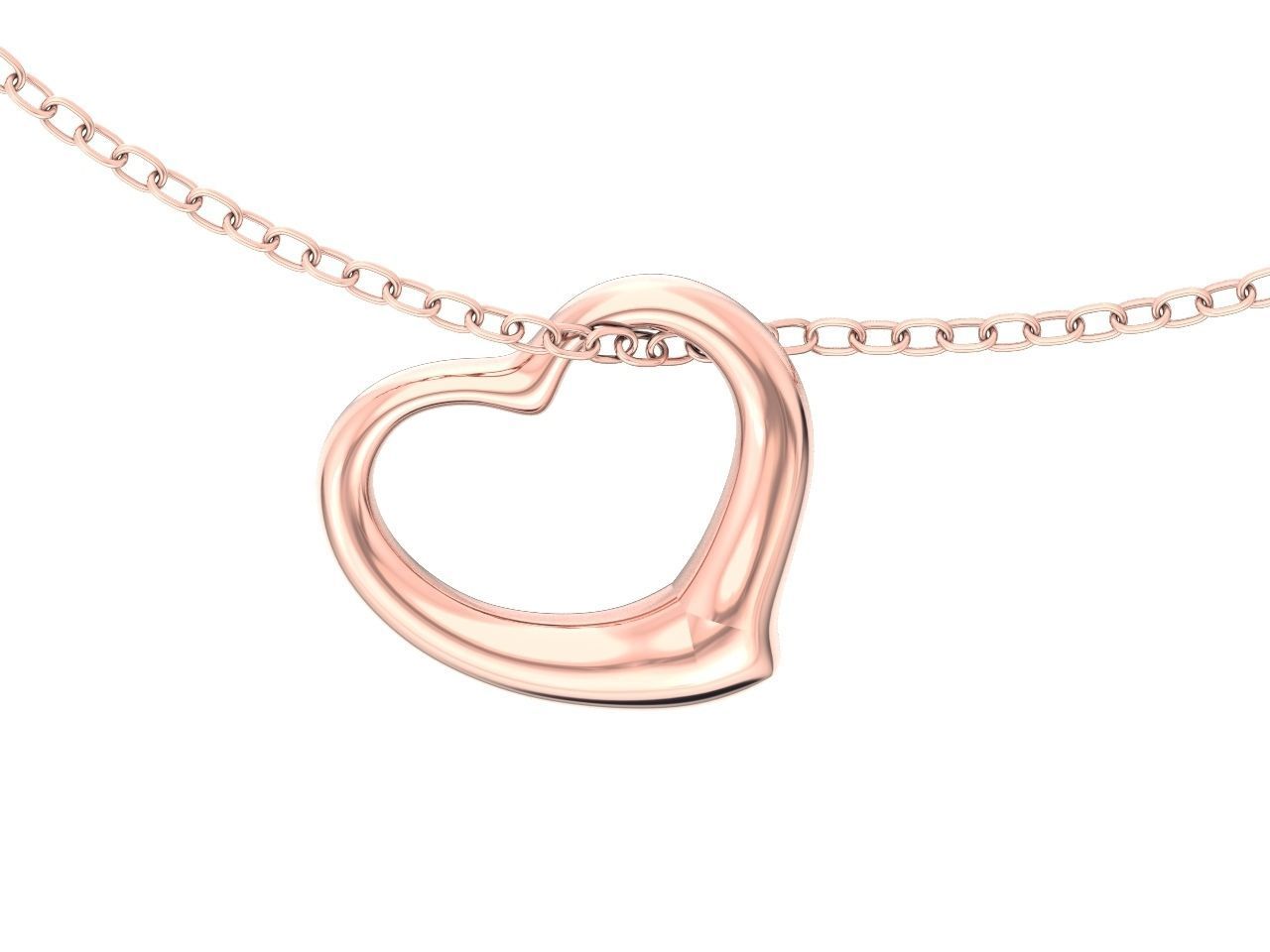  tiffany  pendant open heart 1035 3D print model_1