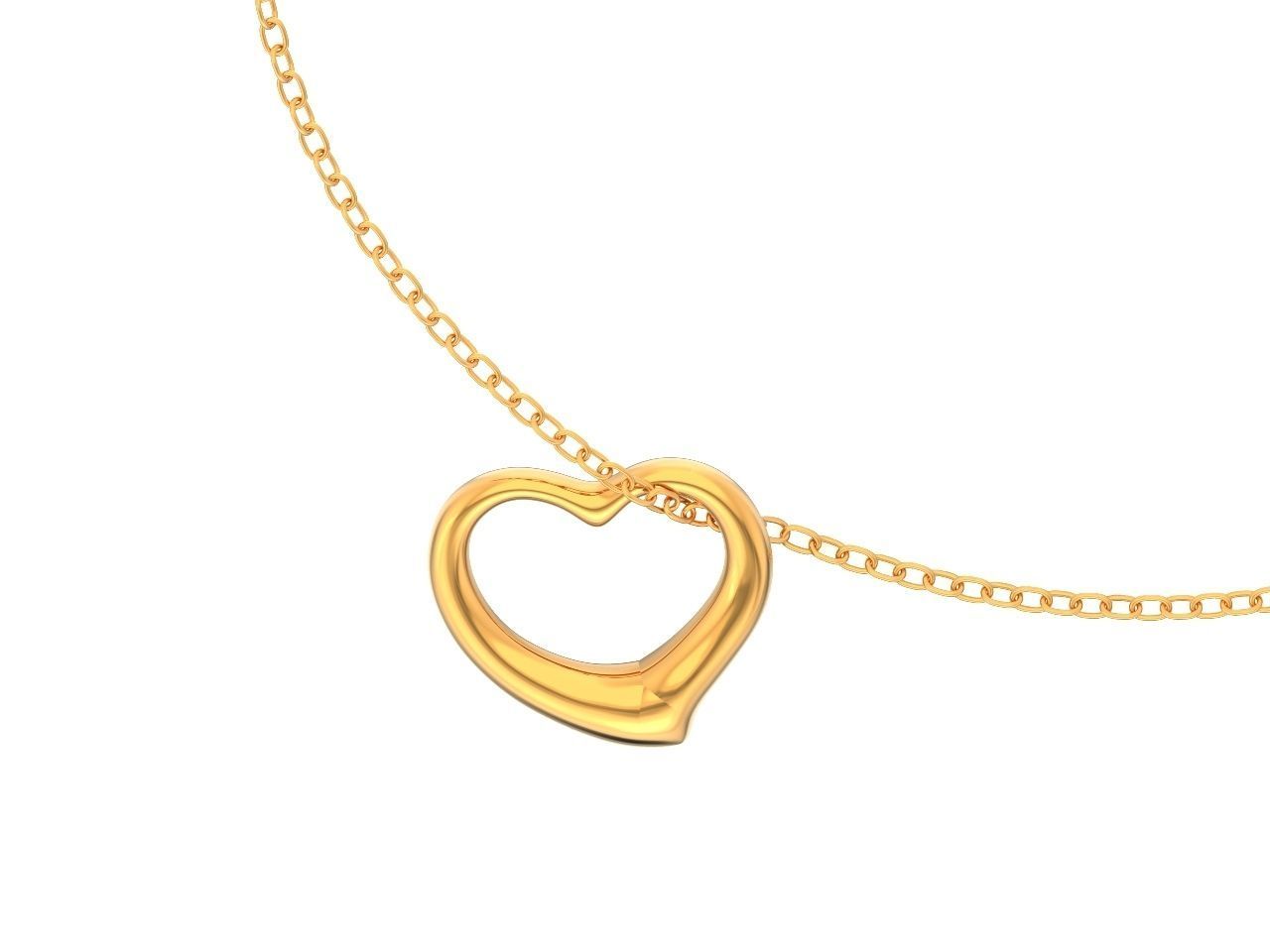  tiffany  pendant open heart 1035 3D print model_30