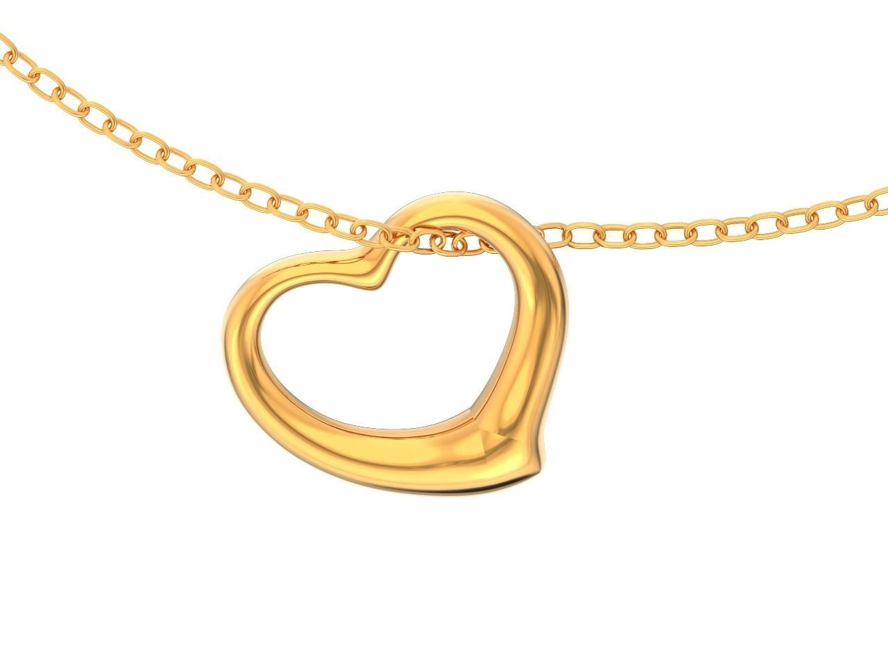  tiffany  pendant open heart 1035 3D print model_31