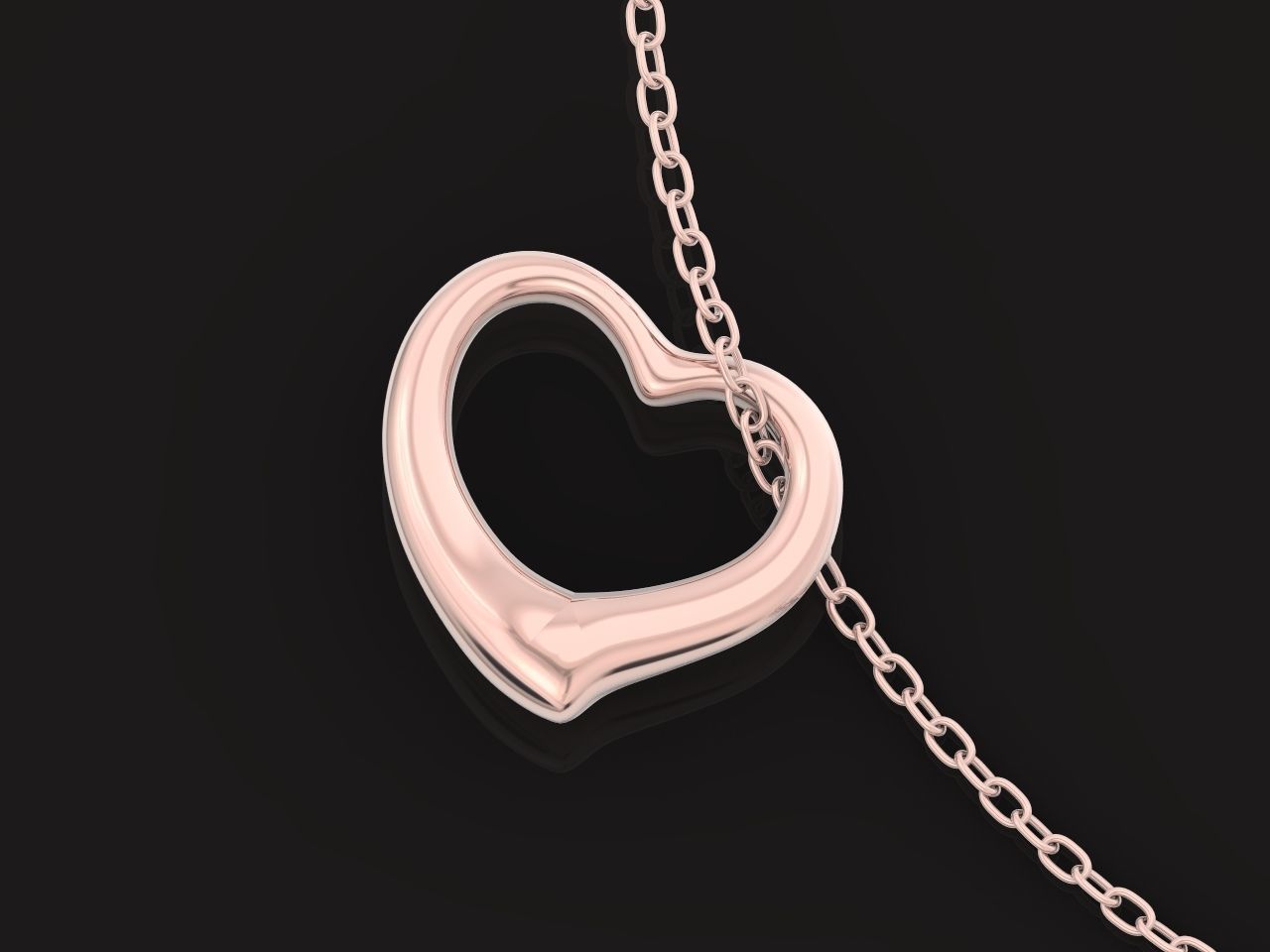  tiffany  pendant open heart 1035 3D print model_17