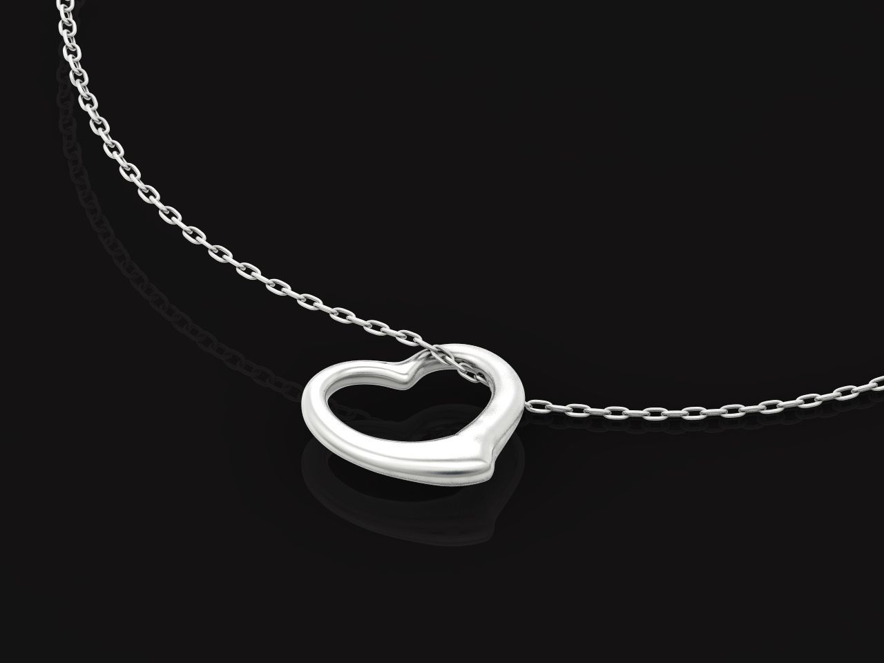  tiffany  pendant open heart 1035 3D print model_26