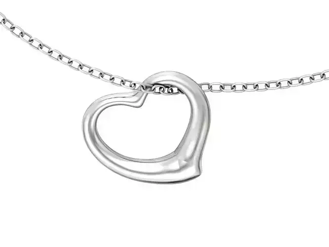  tiffany  pendant open heart 1035 3D print model