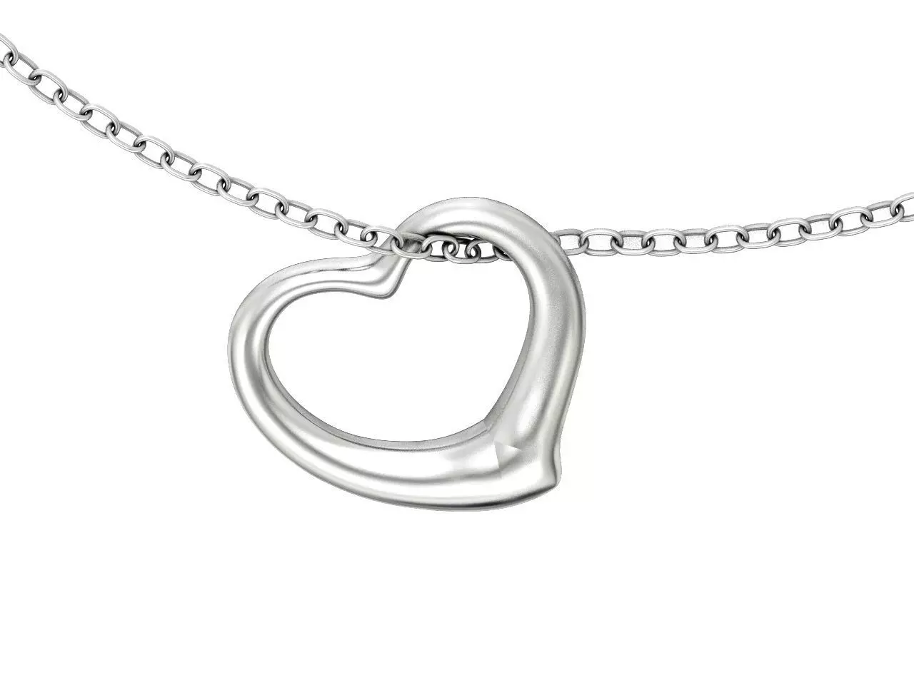  tiffany  pendant open heart 1035 3D print model_0