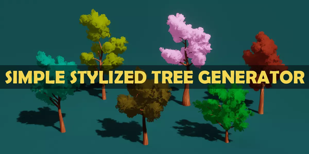 Simple Stylized Tree Generator 3D model_0