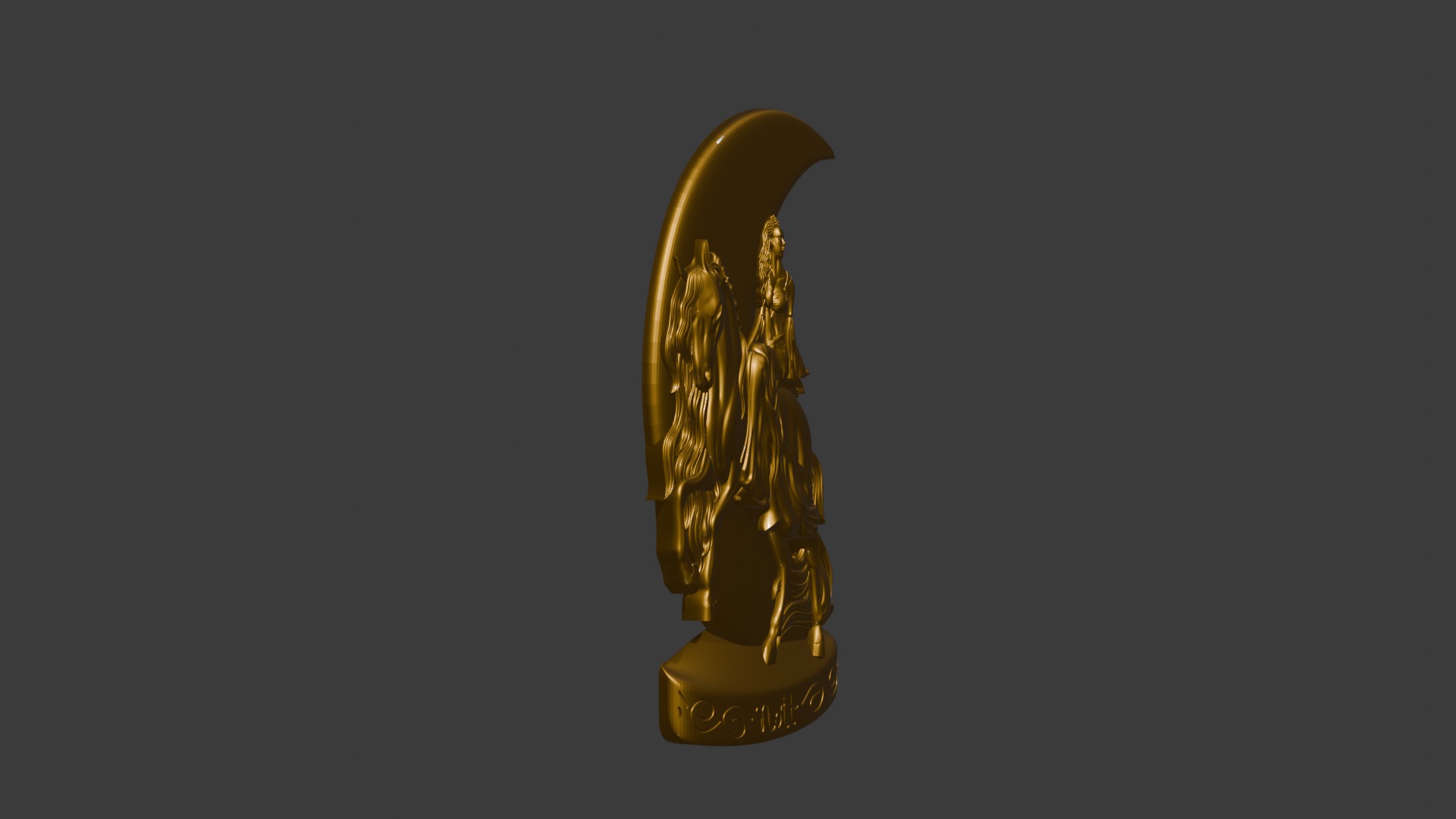 Nott Night goddes of the night 3d model basrelief pendant 3D print model_34