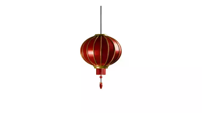 chinese lanterns Low-poly 3D model