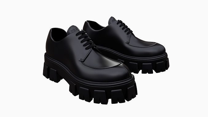 Prada Boots Low-poly 3D model