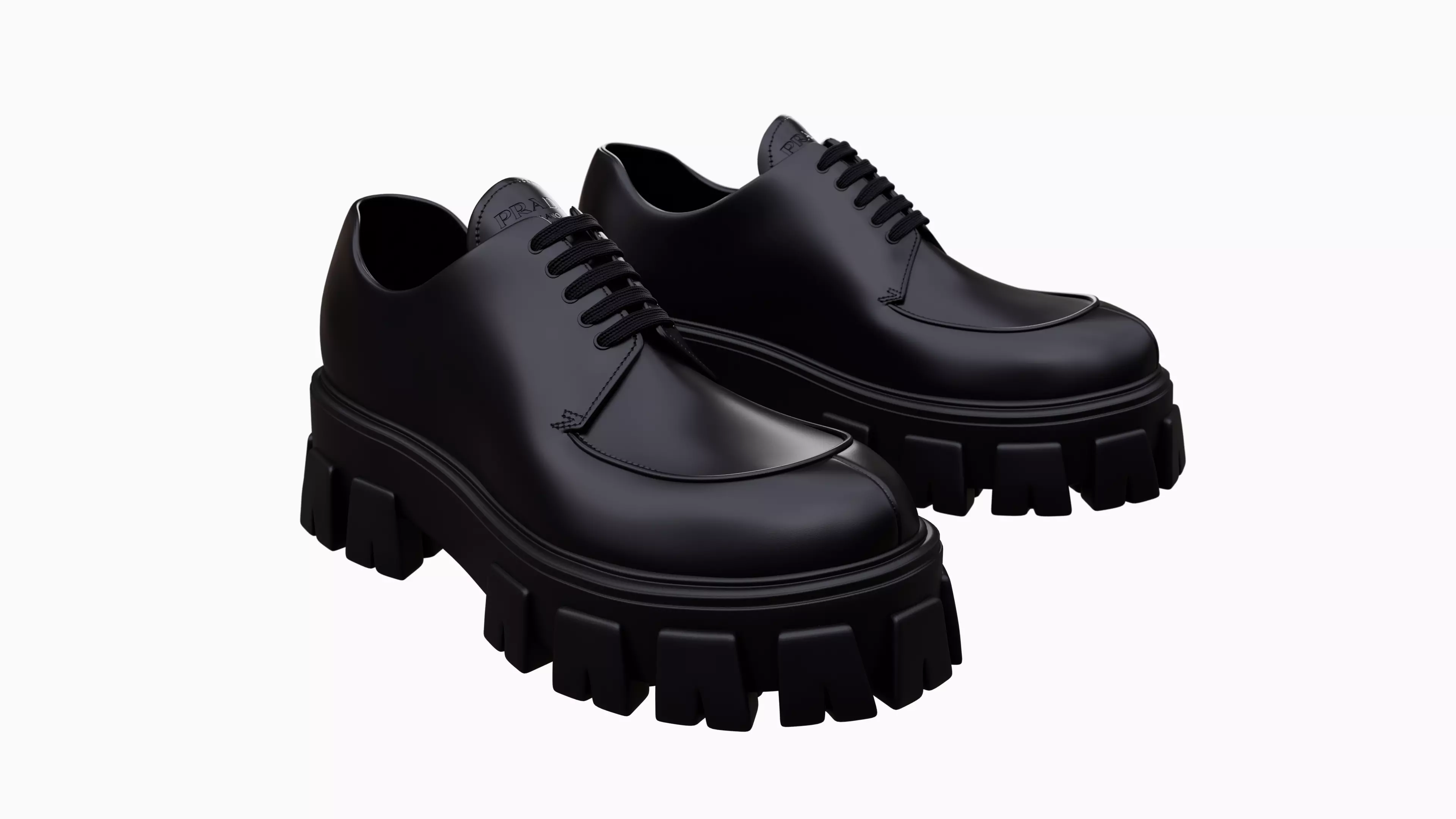 Prada Boots Low-poly 3D model_0