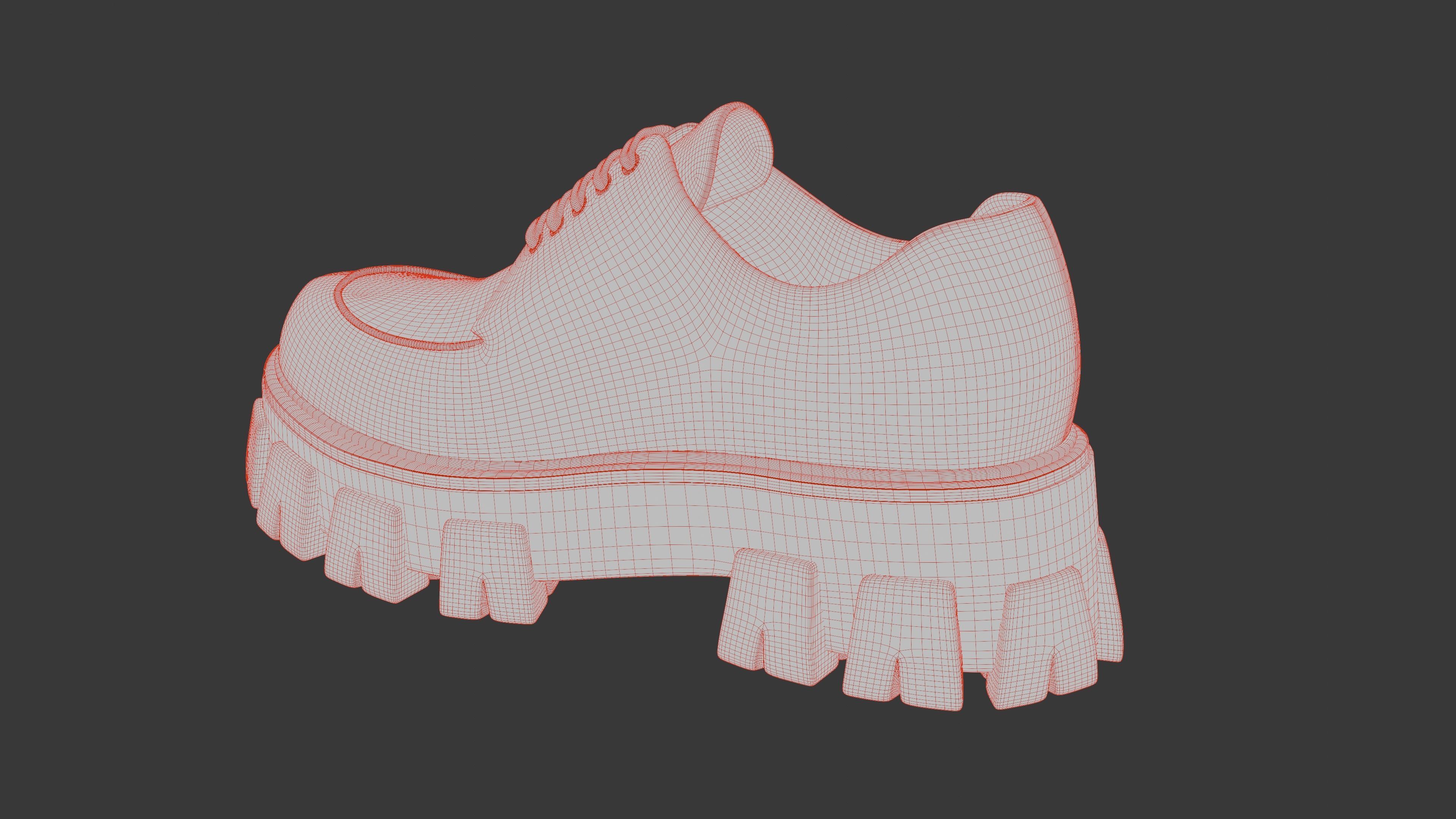 Prada Boots Low-poly 3D model_36