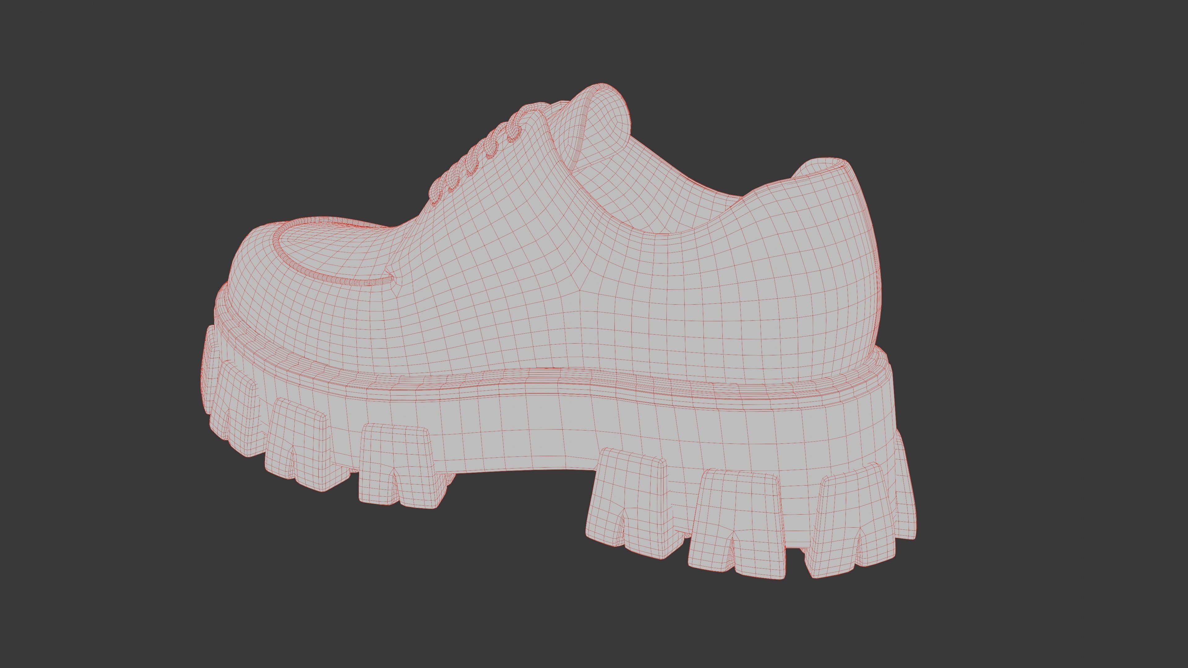 Prada Boots Low-poly 3D model_33