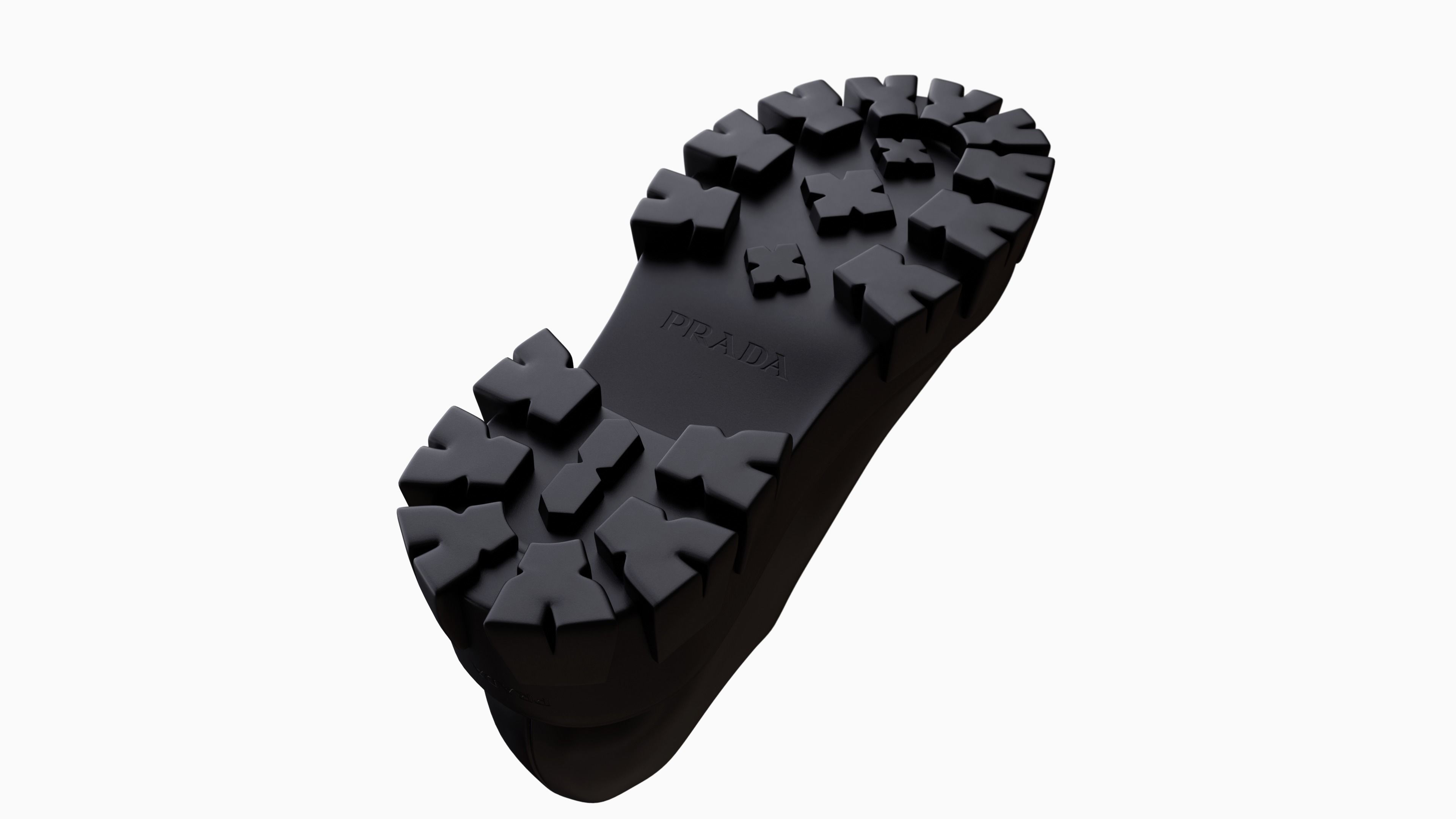 Prada Boots Low-poly 3D model_10