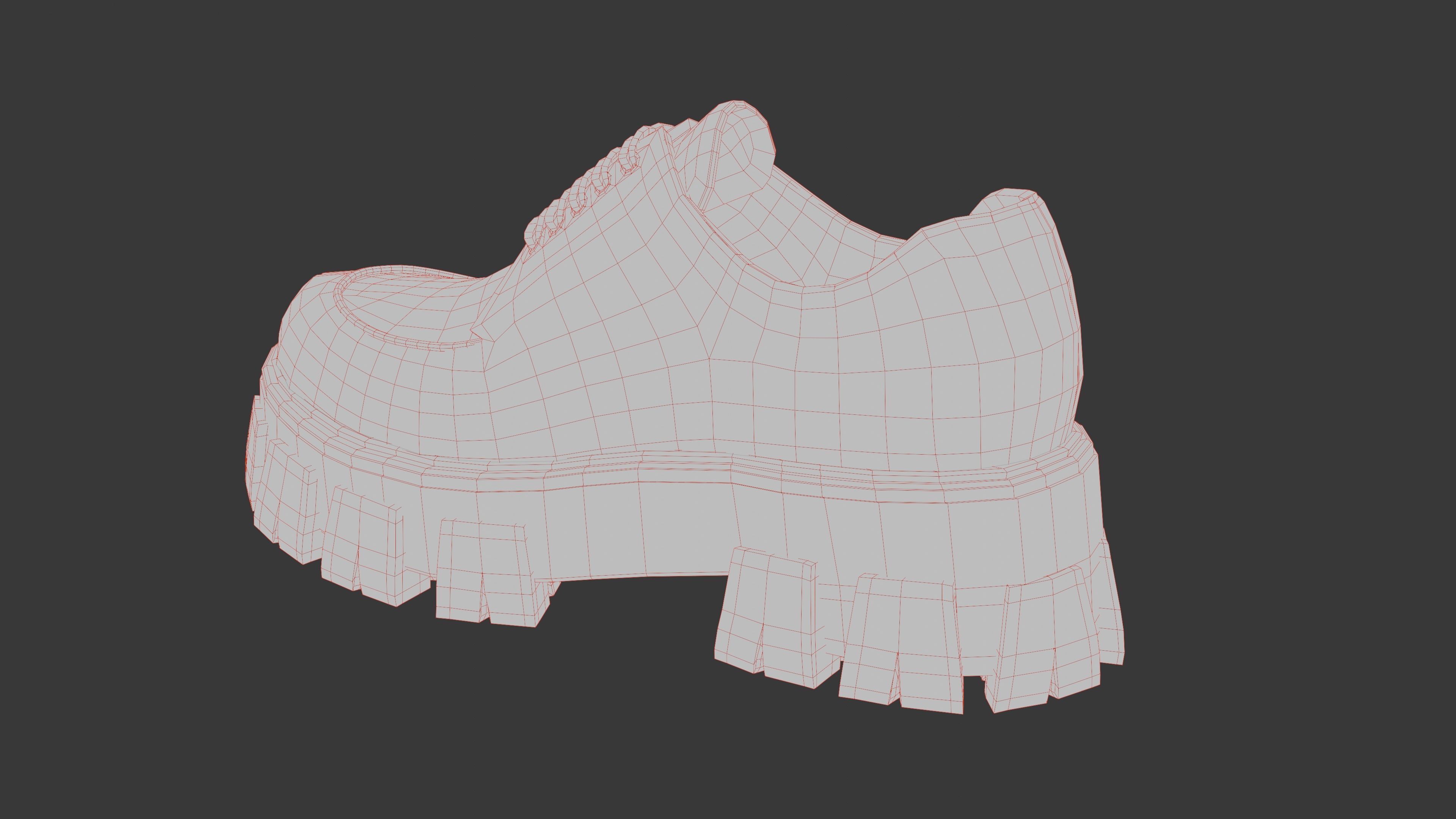 Prada Boots Low-poly 3D model_31