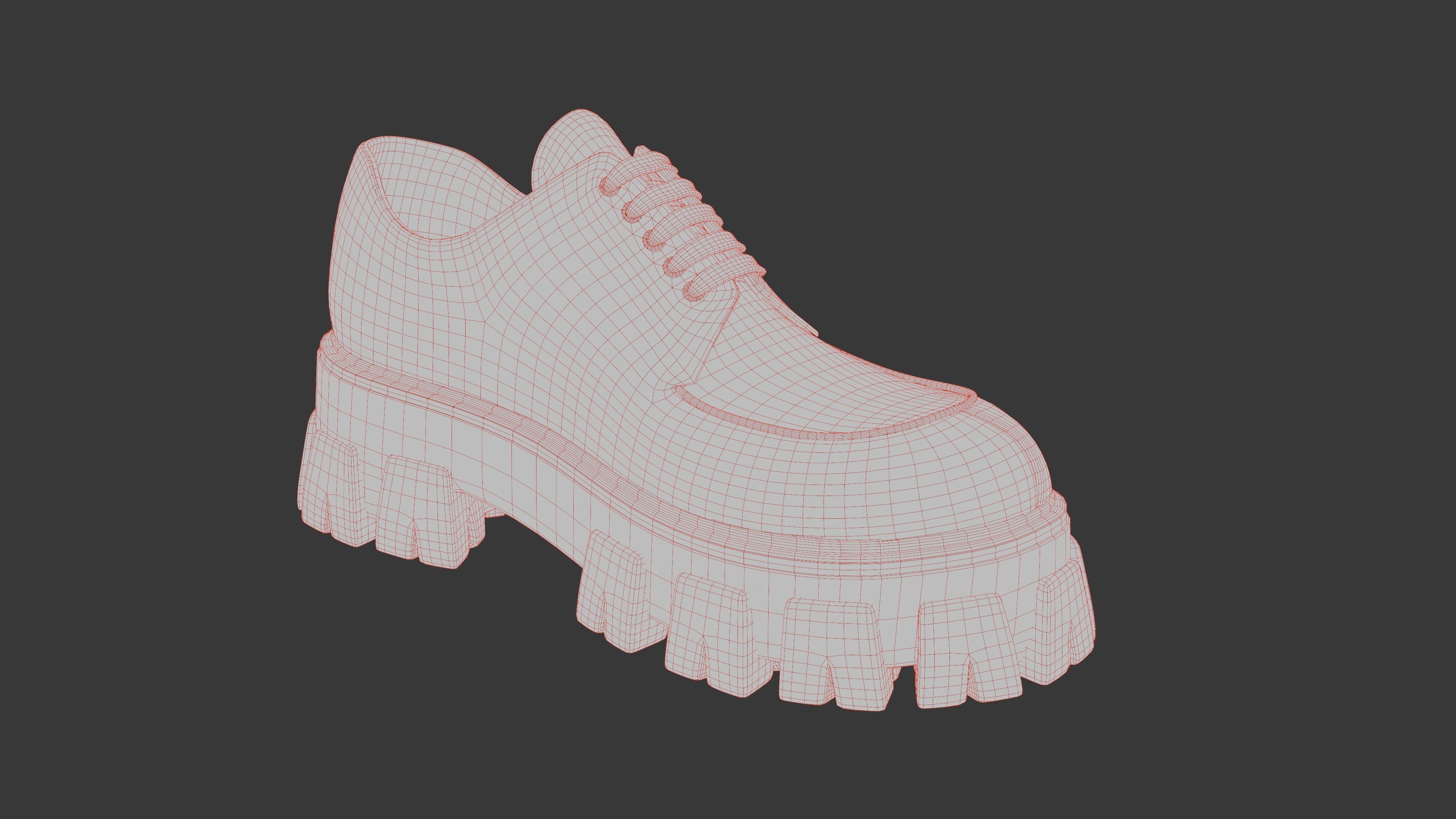 Prada Boots Low-poly 3D model_8