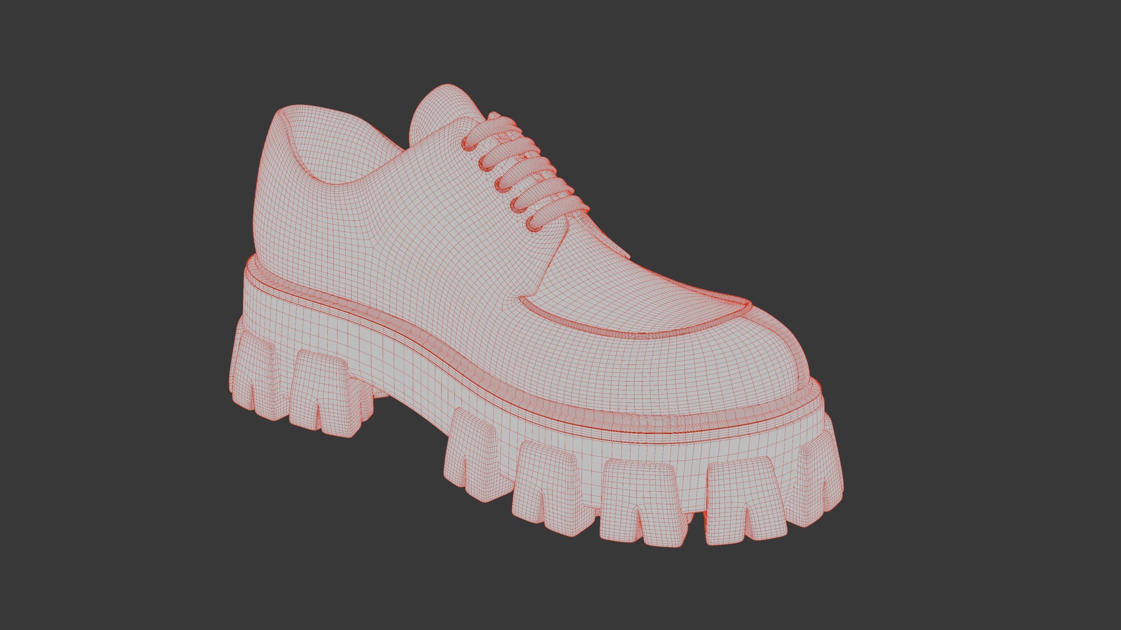 Prada Boots Low-poly 3D model_9