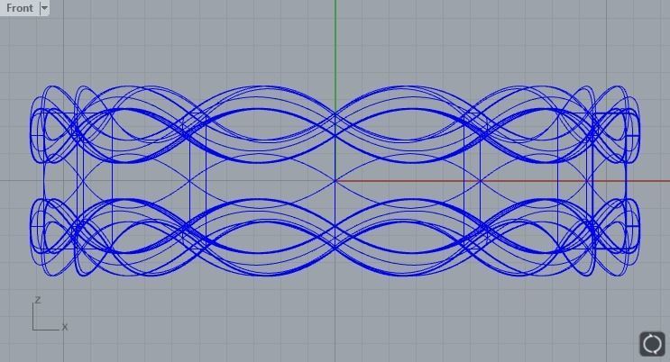 Wave Enamel Ring size 19 3D print model_2