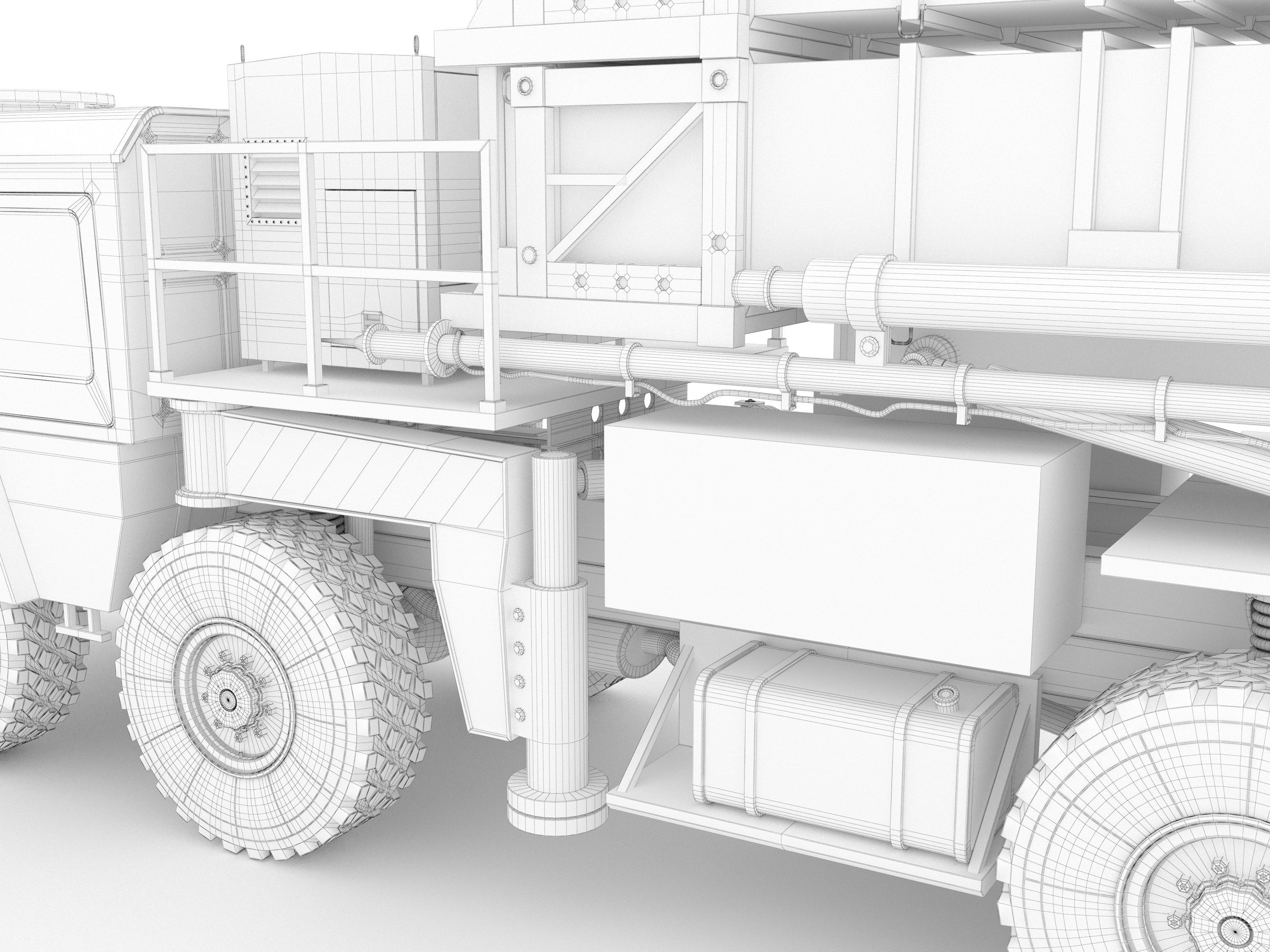 Rocket launcher MAN KAT MIM-104 Patriot 3D model_26