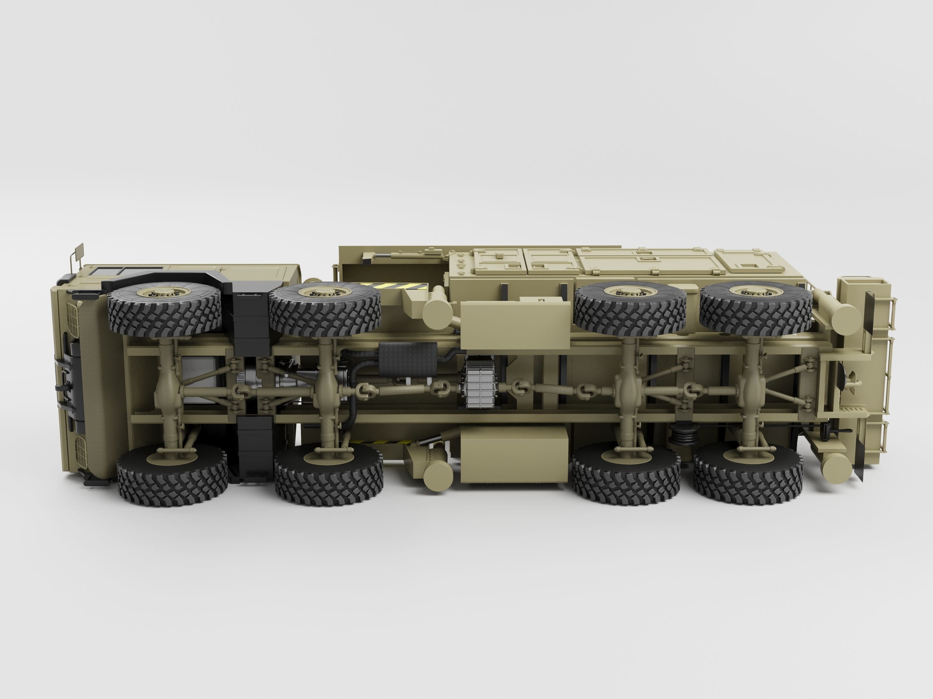 Rocket launcher MAN KAT MIM-104 Patriot 3D model_4