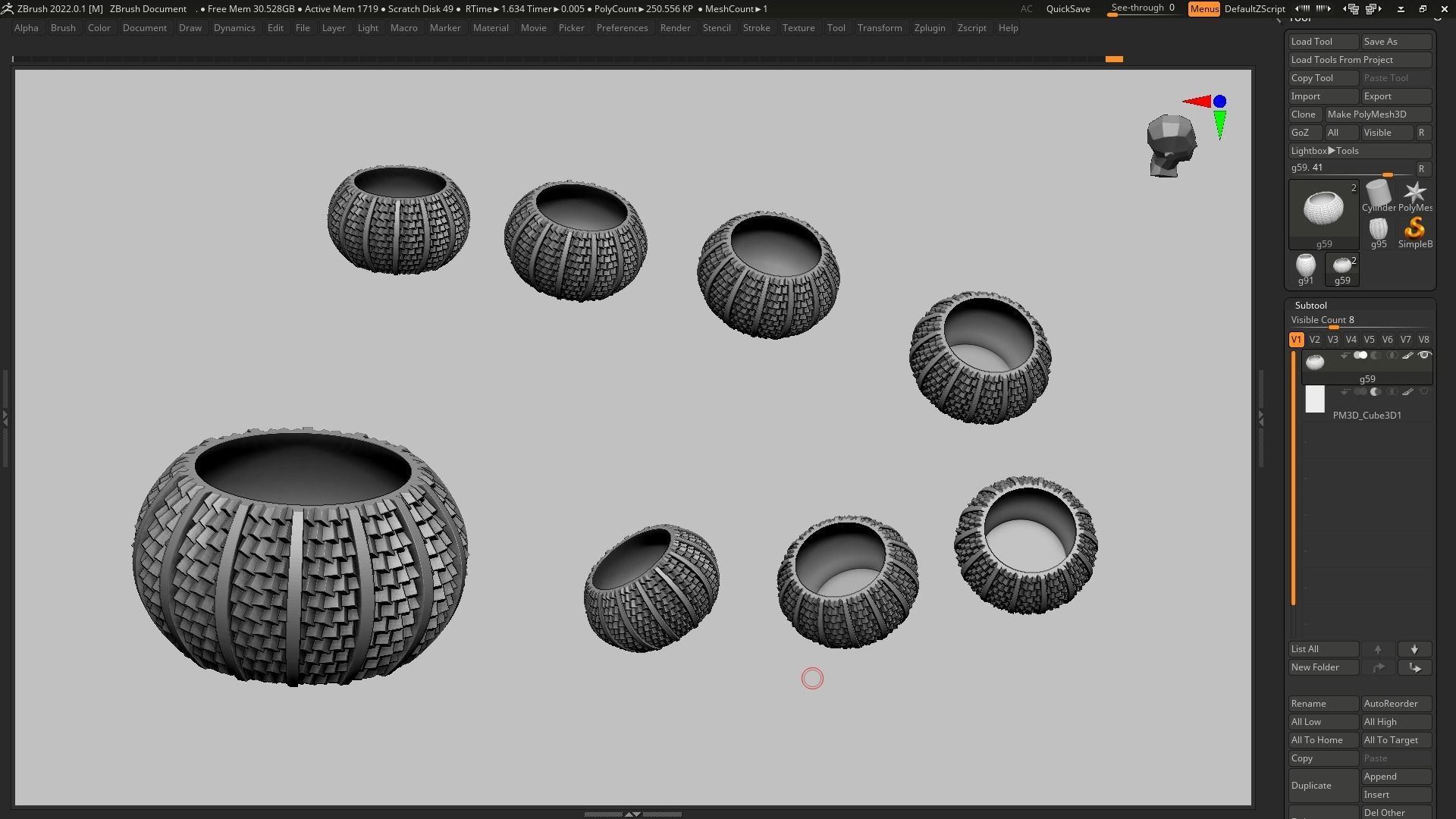 pot g59 3D print model 3D print model_14