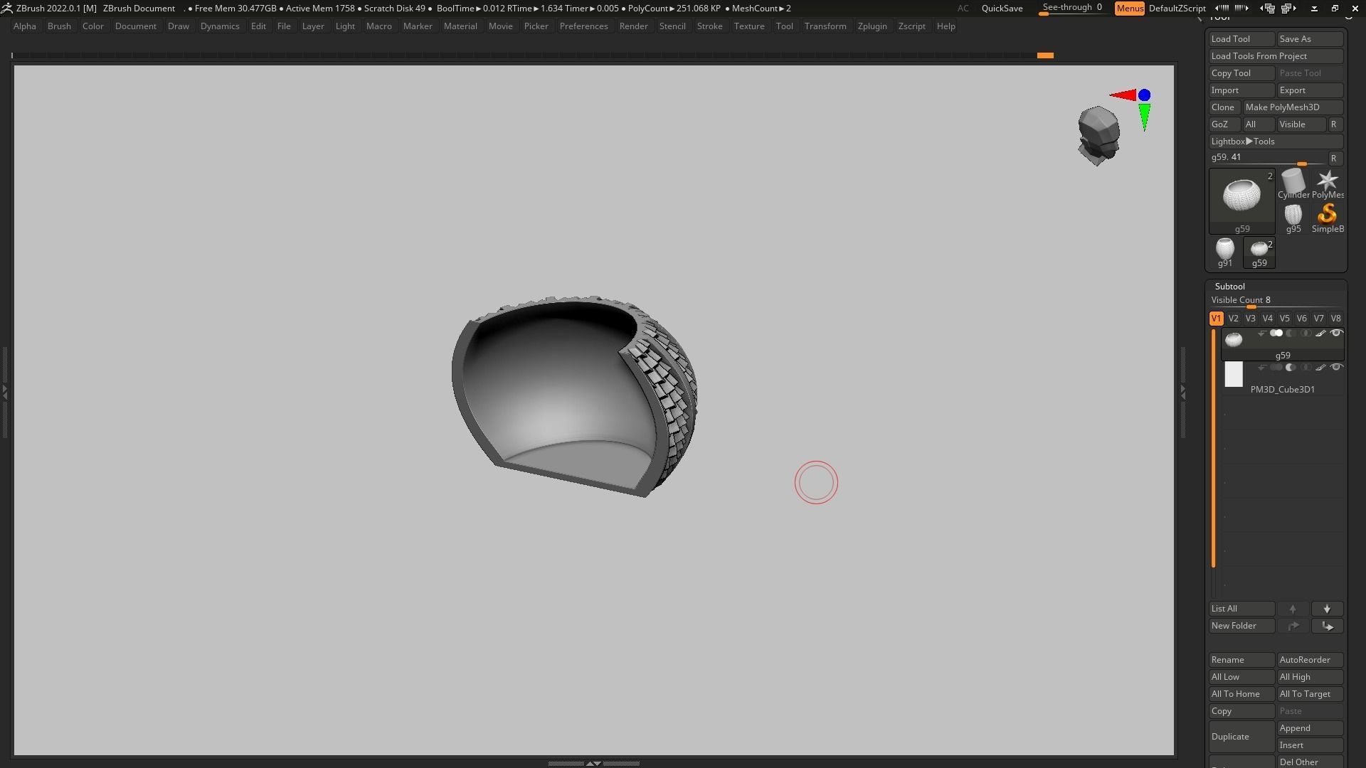 pot g59 3D print model 3D print model_16