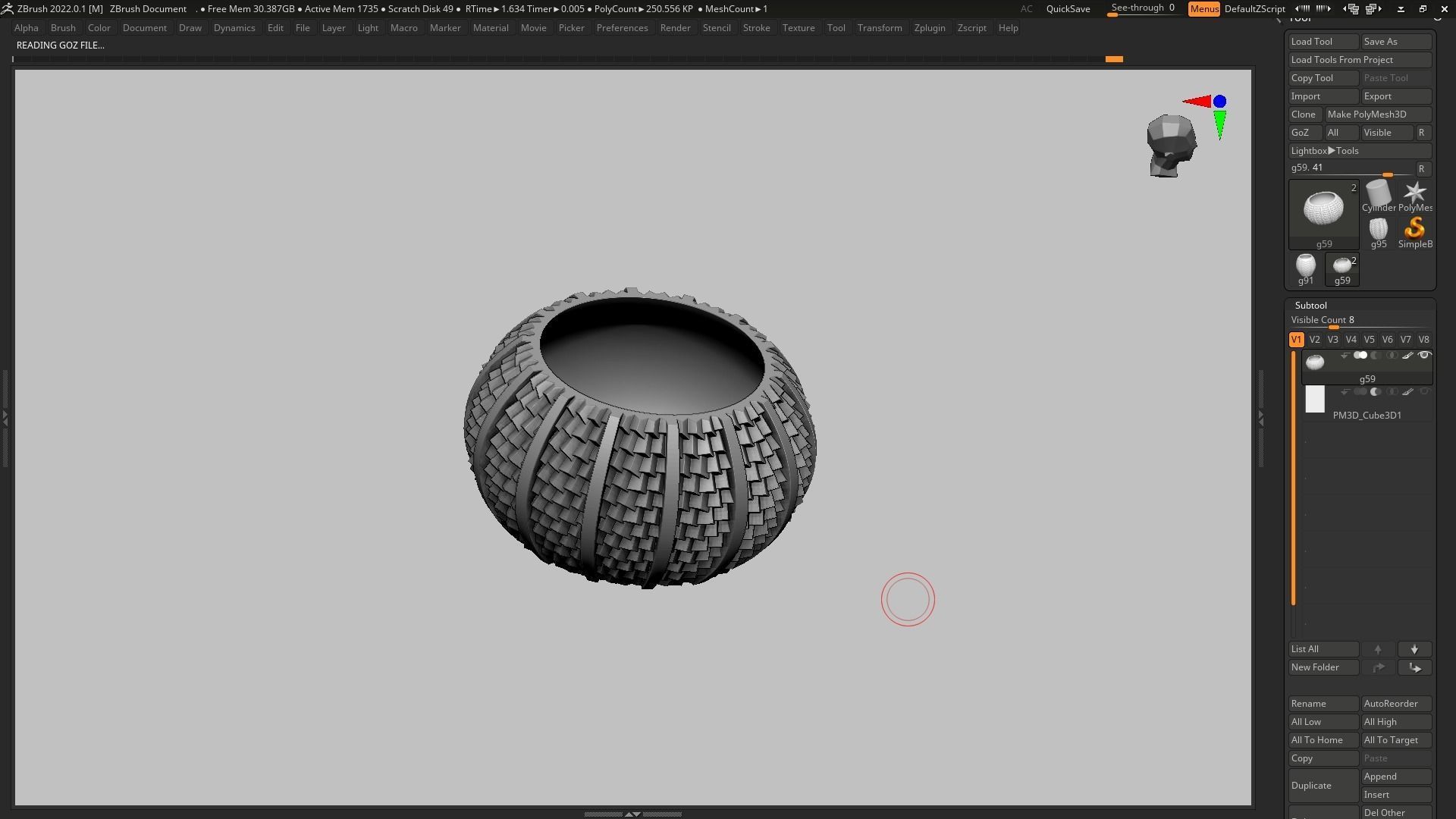 pot g59 3D print model 3D print model_6