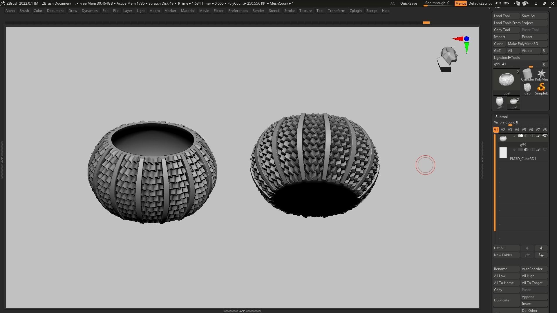 pot g59 3D print model 3D print model_13