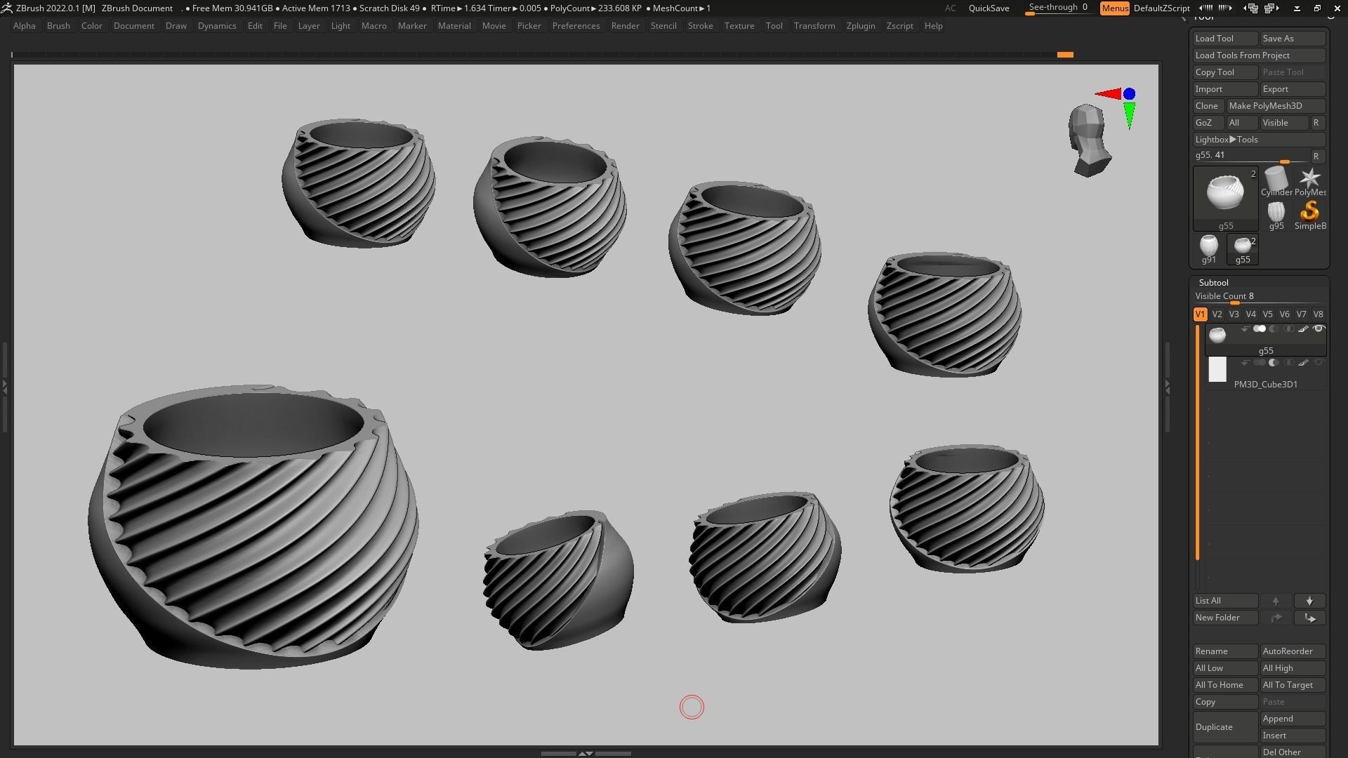 pot g55 3D print model  3D print model_16