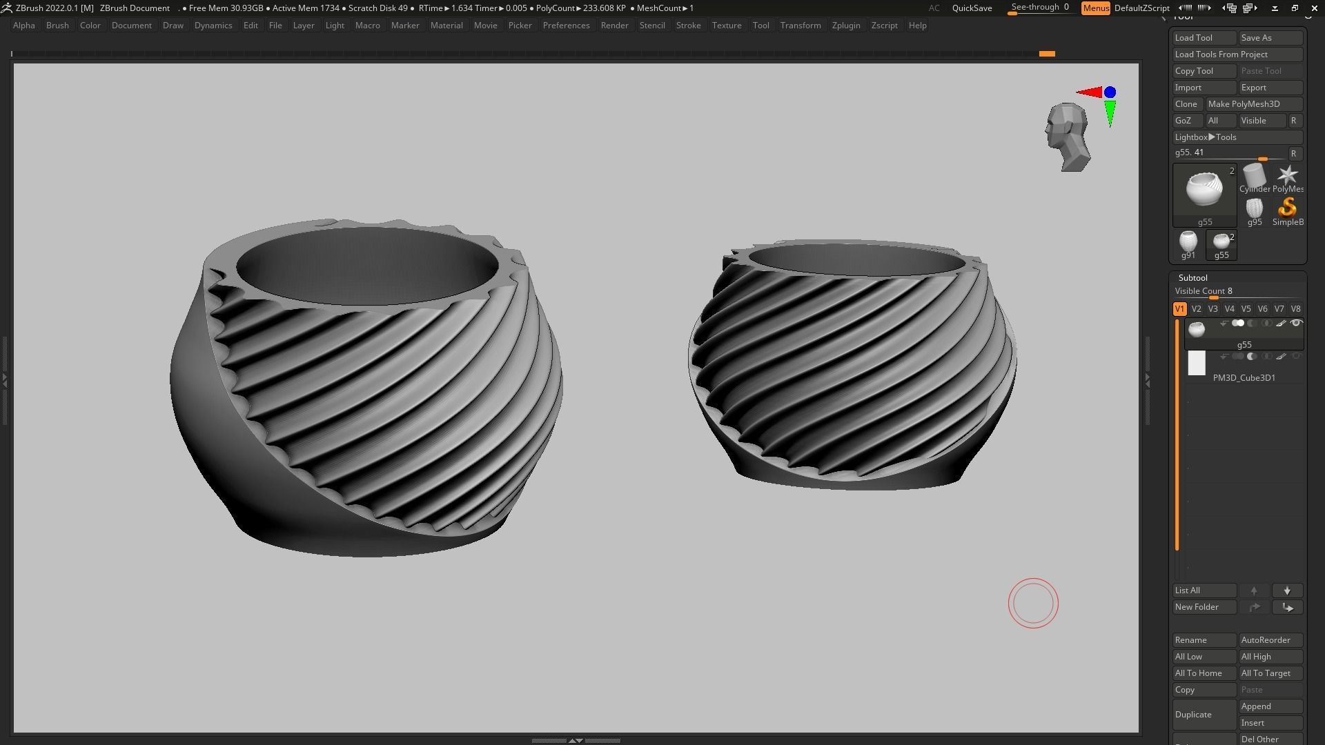 pot g55 3D print model  3D print model_15