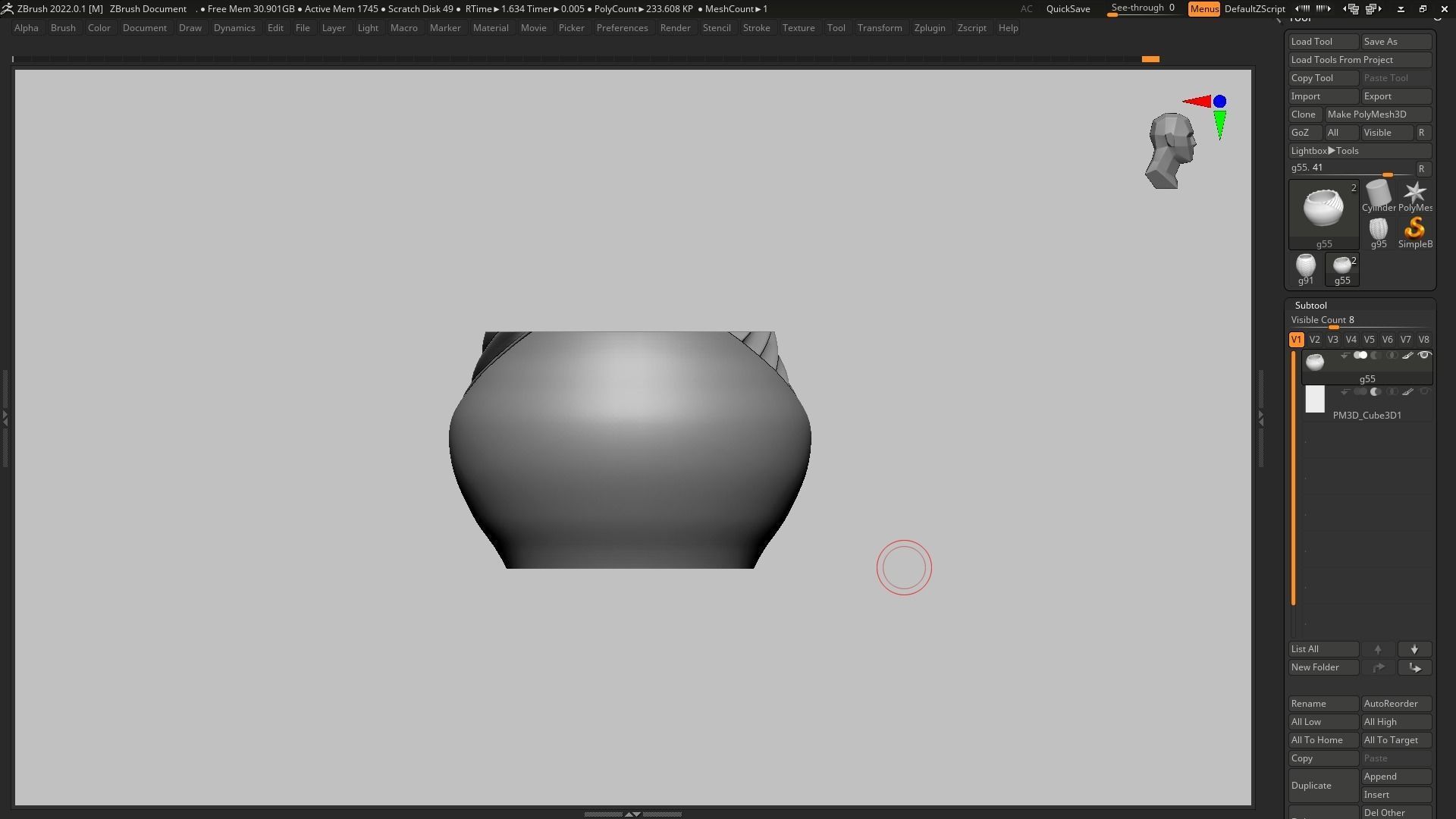 pot g55 3D print model  3D print model_13