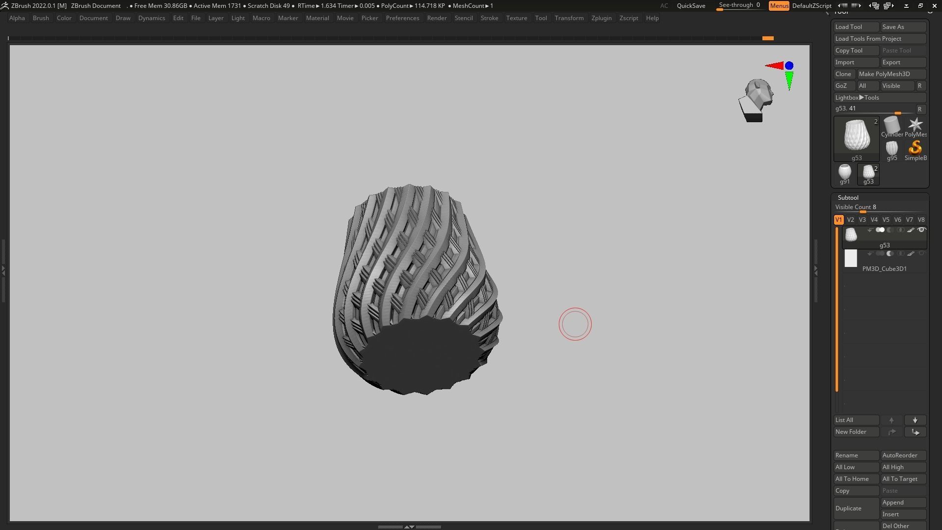 pot g53 3D print model 3D print model_11