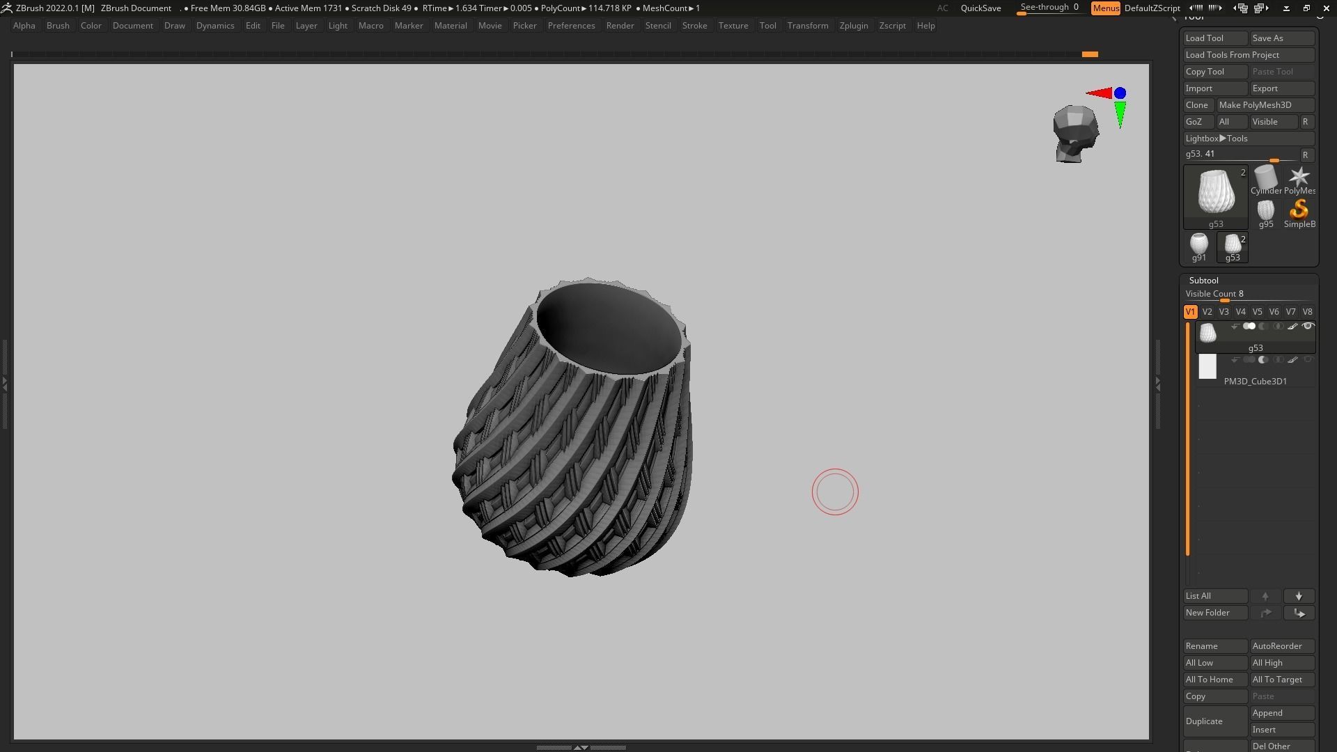 pot g53 3D print model 3D print model_7