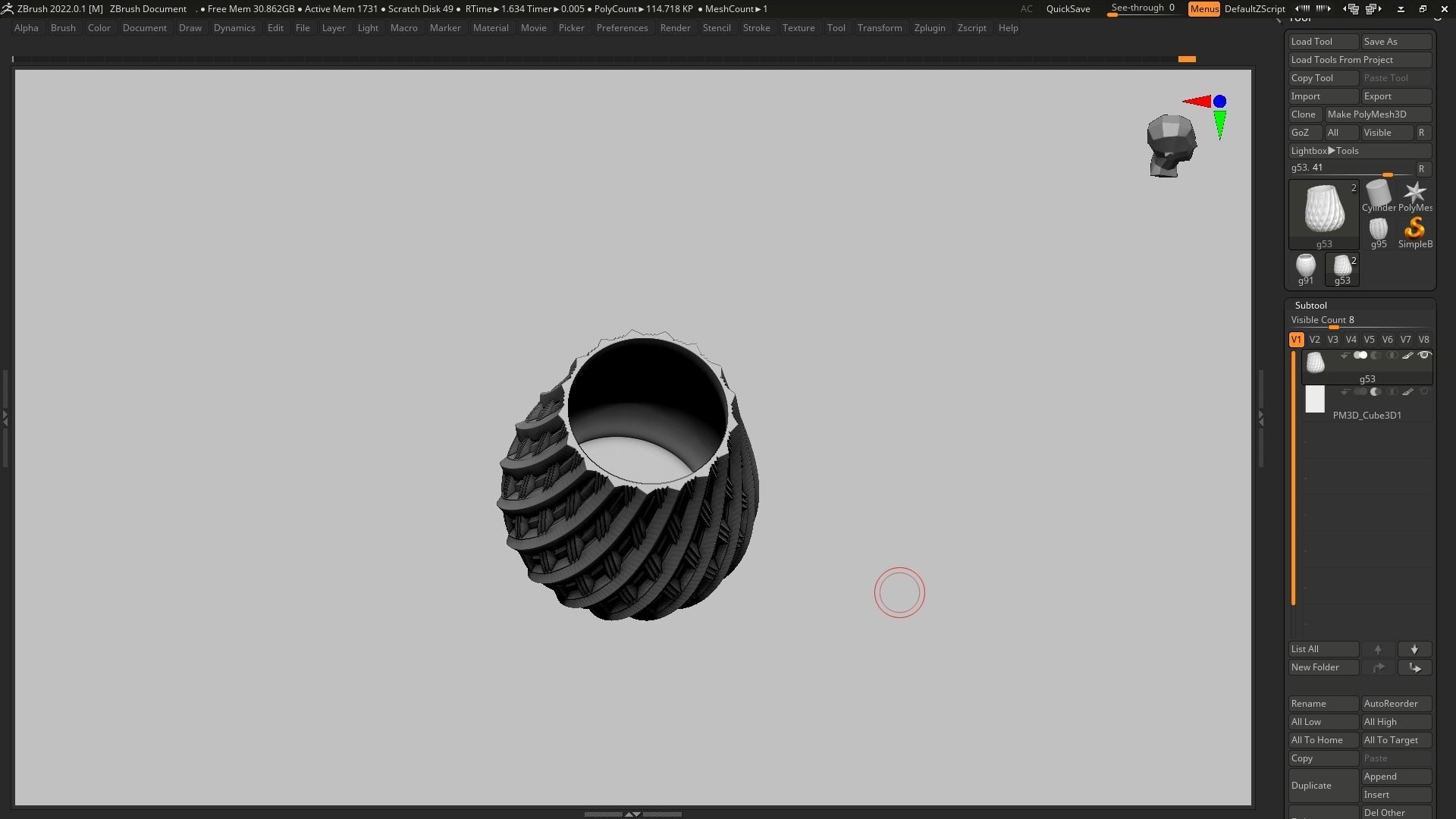 pot g53 3D print model 3D print model_8