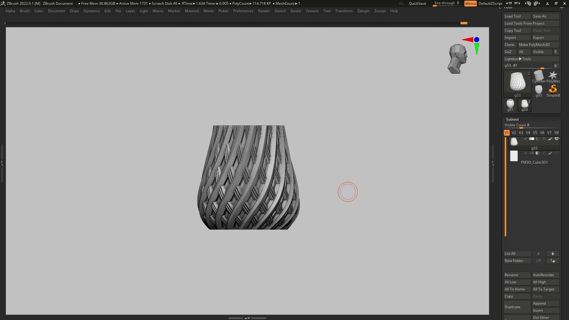 pot g53 3D print model 3D print model_9