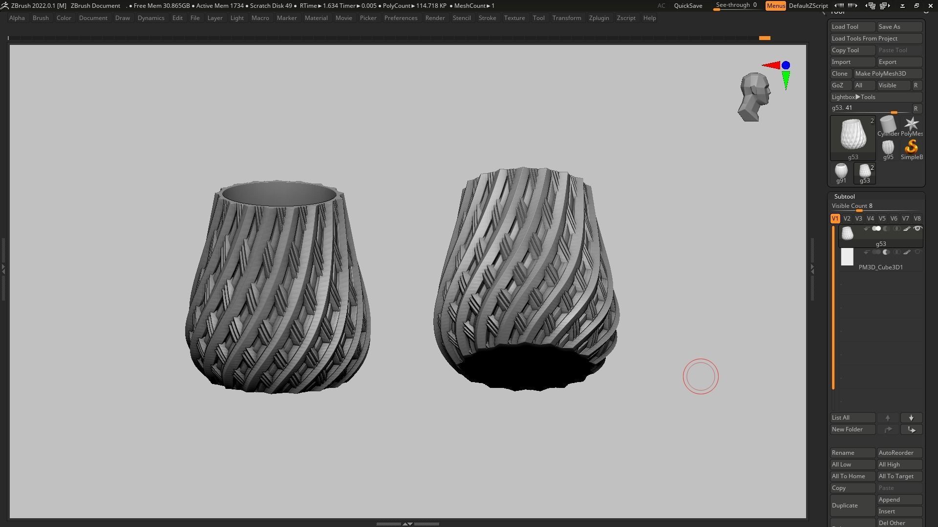 pot g53 3D print model 3D print model_12