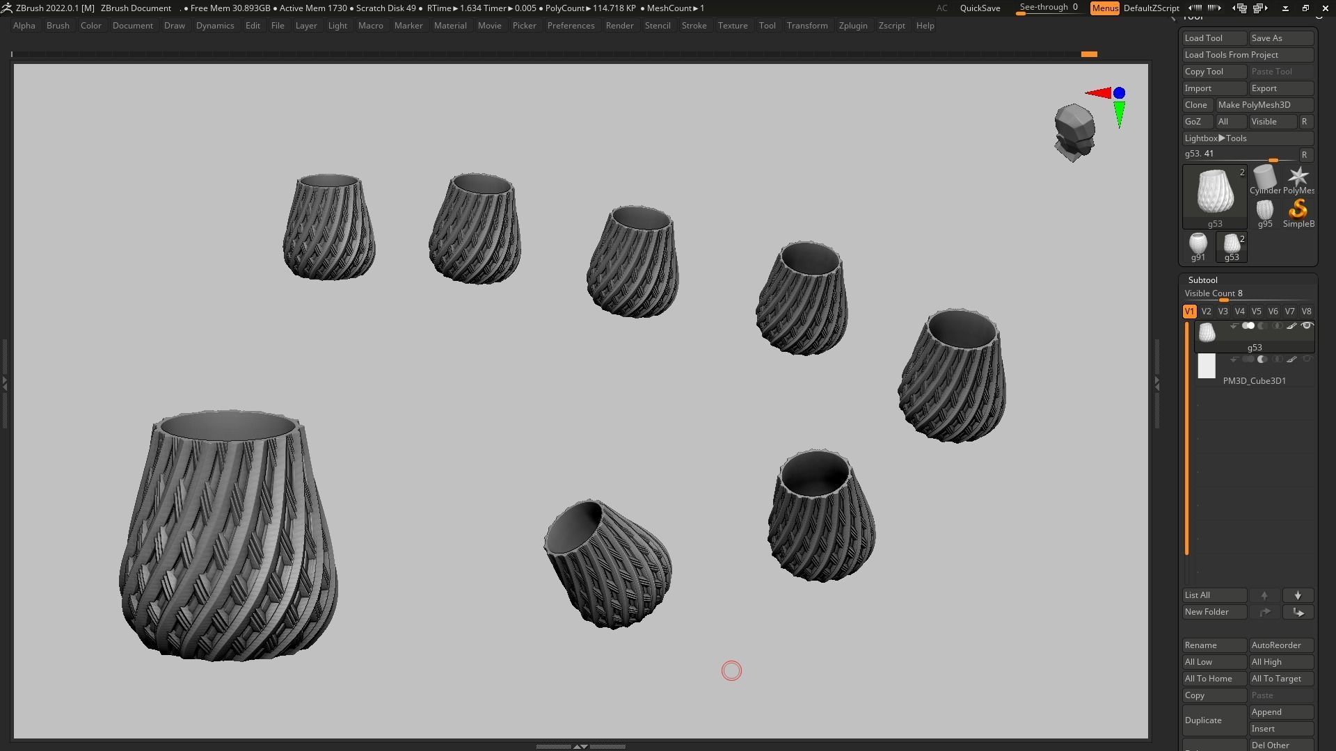 pot g53 3D print model 3D print model_13