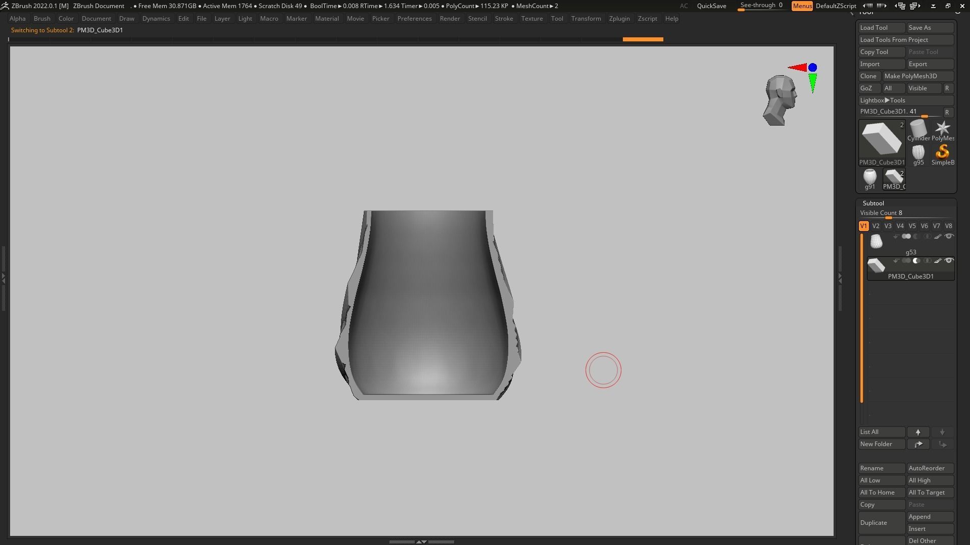 pot g52 3D print model 3D print model_14
