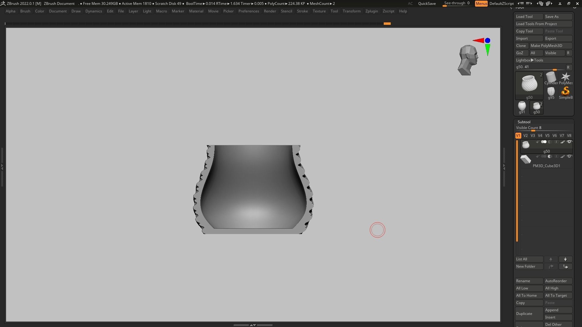 pot g50 3D print model  3D print model_14