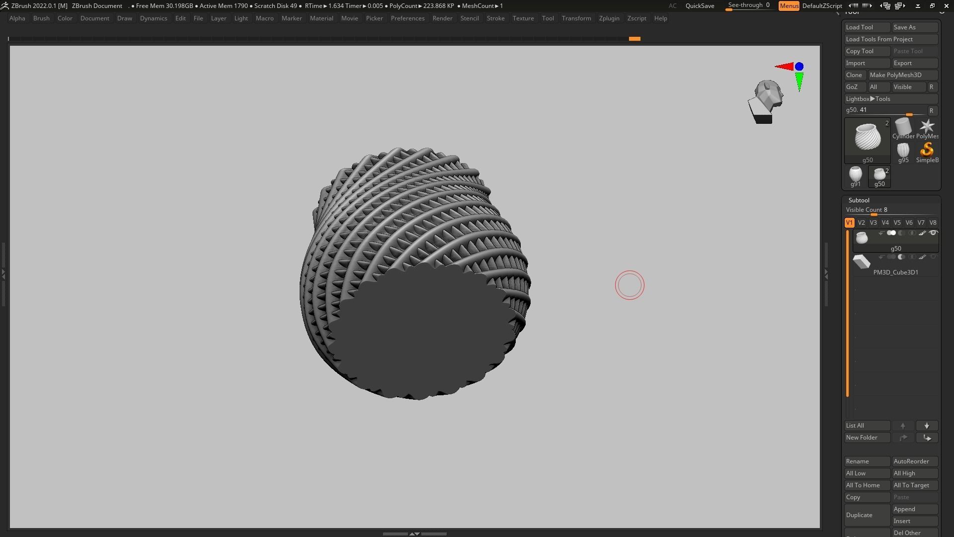 pot g50 3D print model  3D print model_12