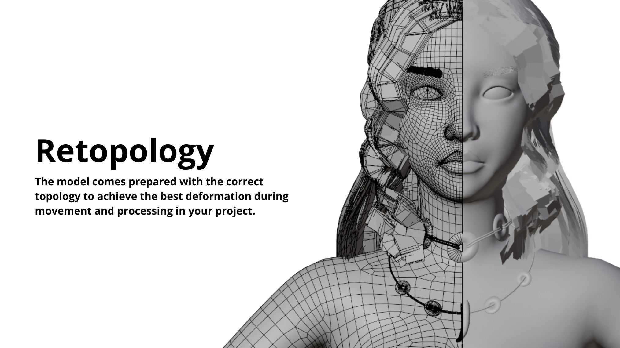 Shaman Woman - Game Ready Low-poly 3D model_4