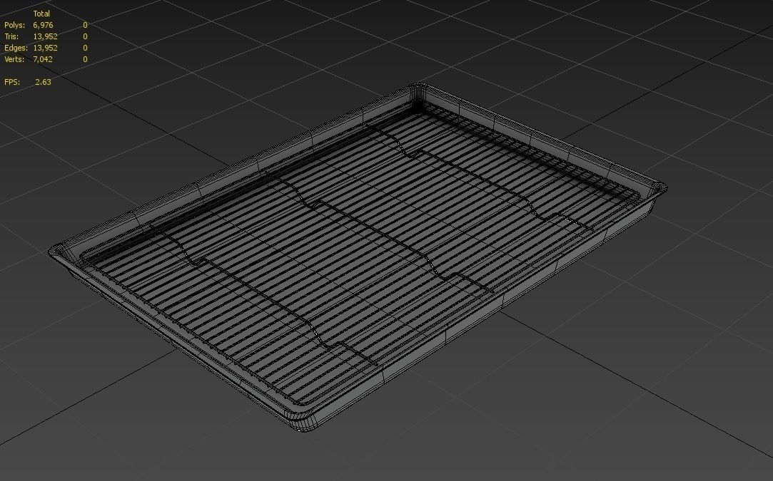 Baking Sheet M02 Low-poly 3D model