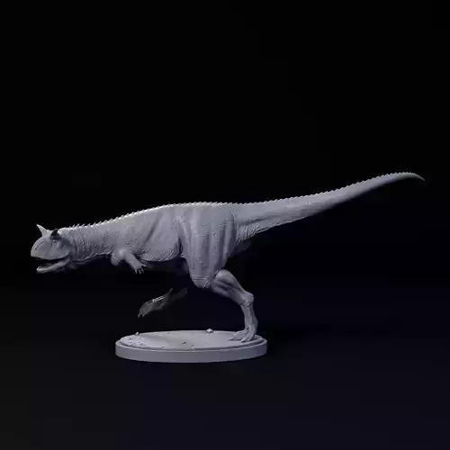 Carnotaurus running 1-35 scale pre-supported dinosaur