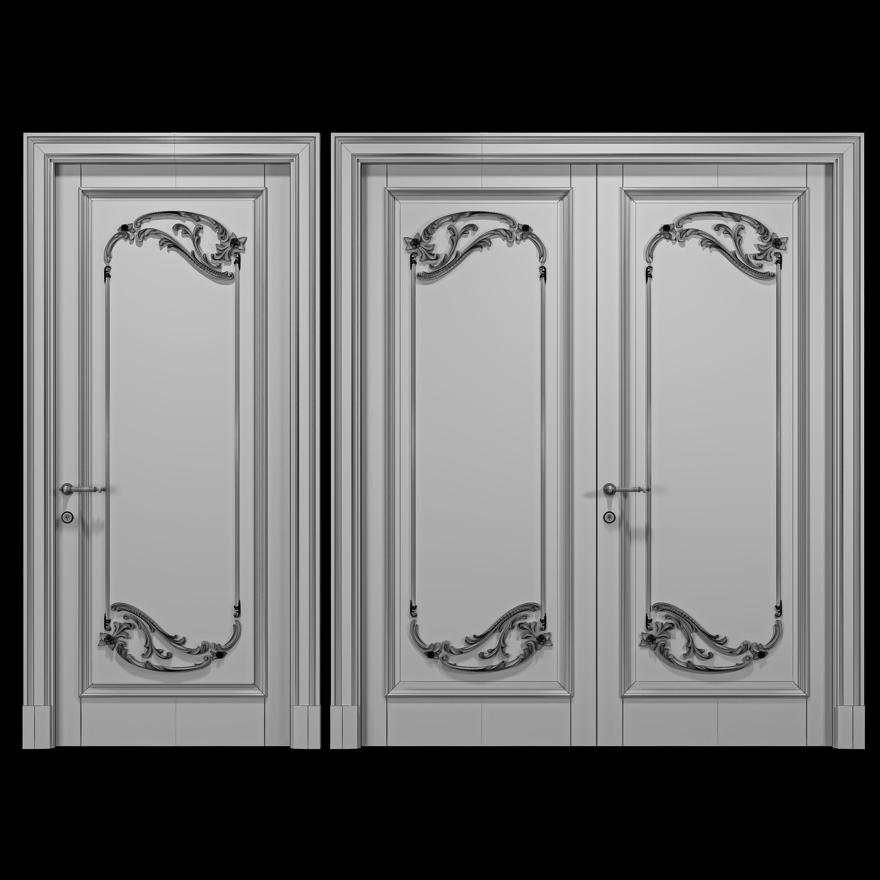 ashwood door art 018 3D model_2