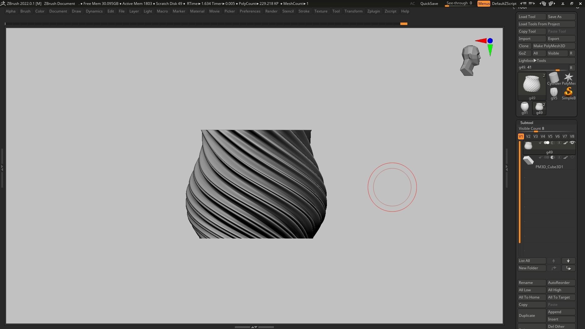 pot g49 3D print model 3D print model_10