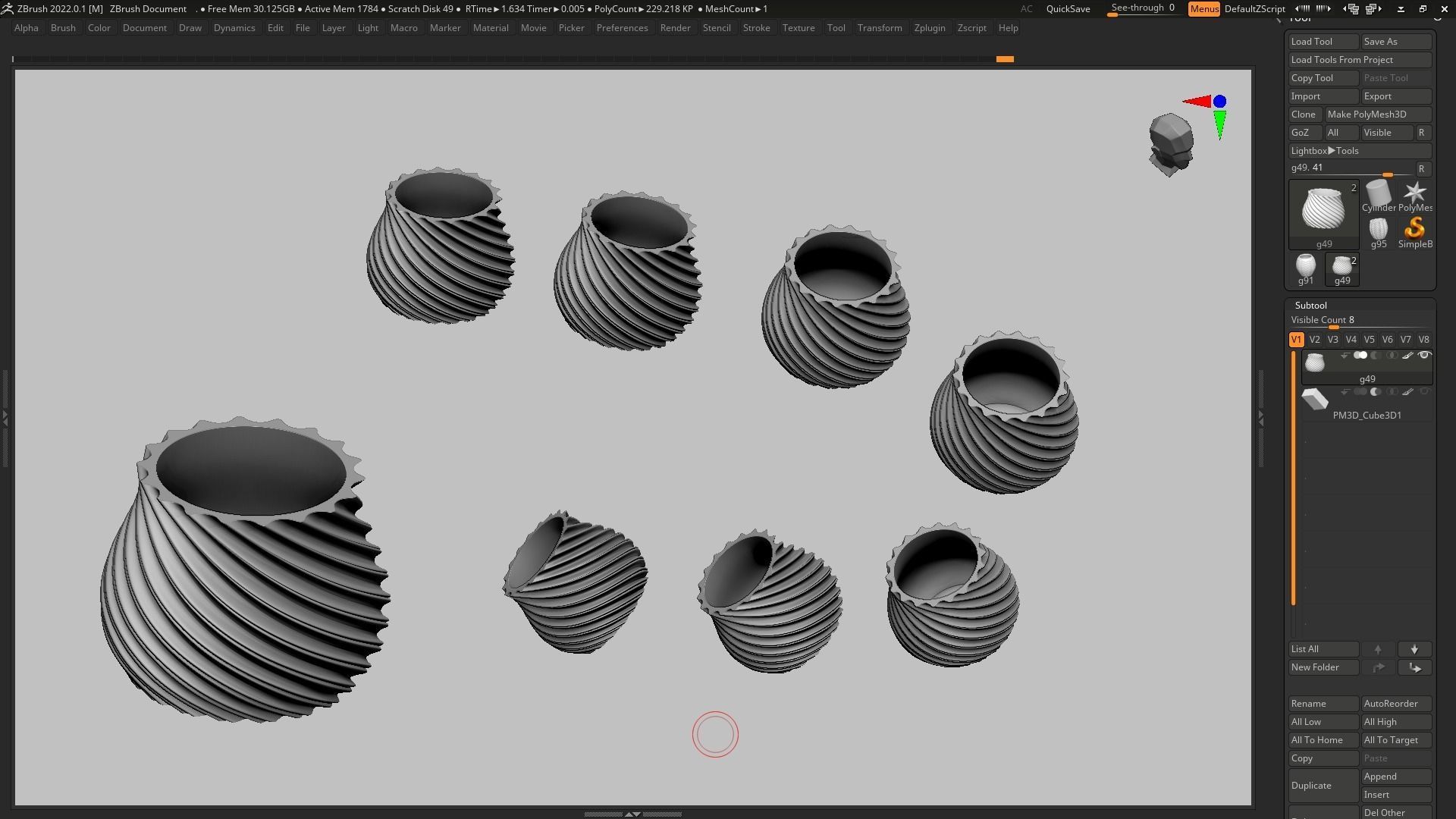 pot g49 3D print model 3D print model_12