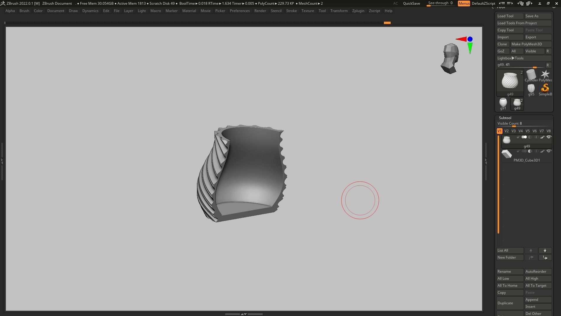 pot g49 3D print model 3D print model_15